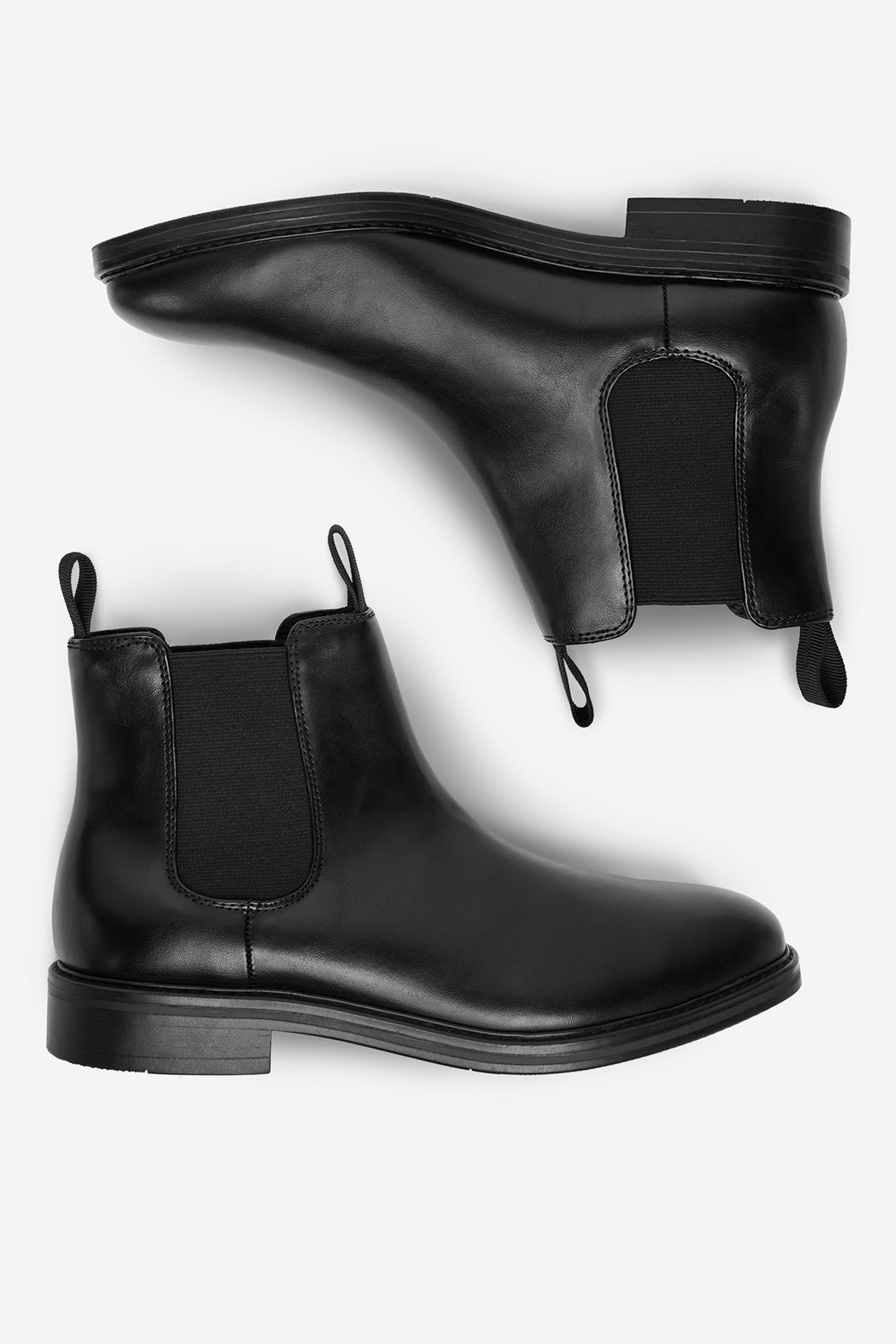 Kotníková obuv s elastickým prvkem Černá