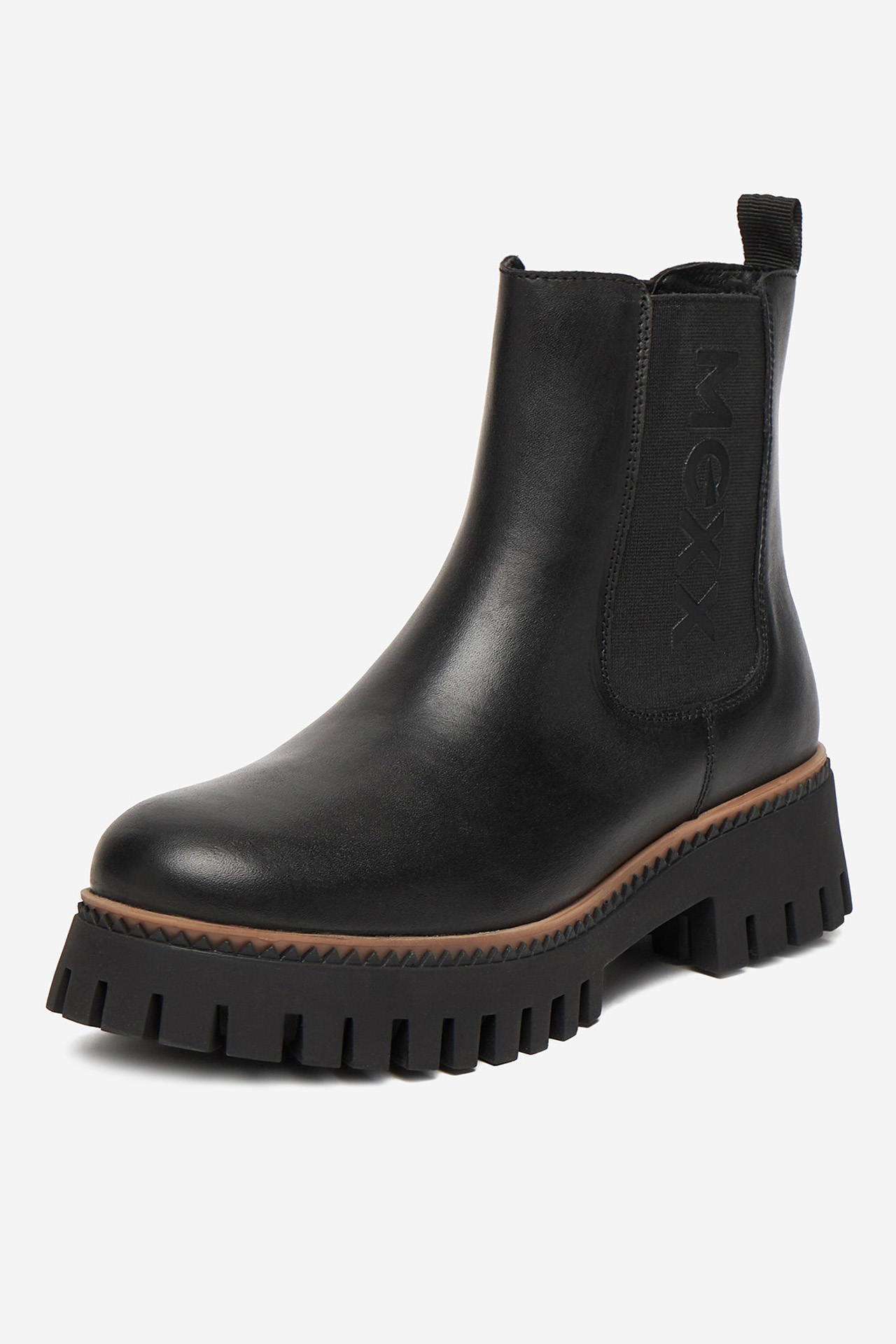 Kotníková obuv s elastickým prvkem Černá