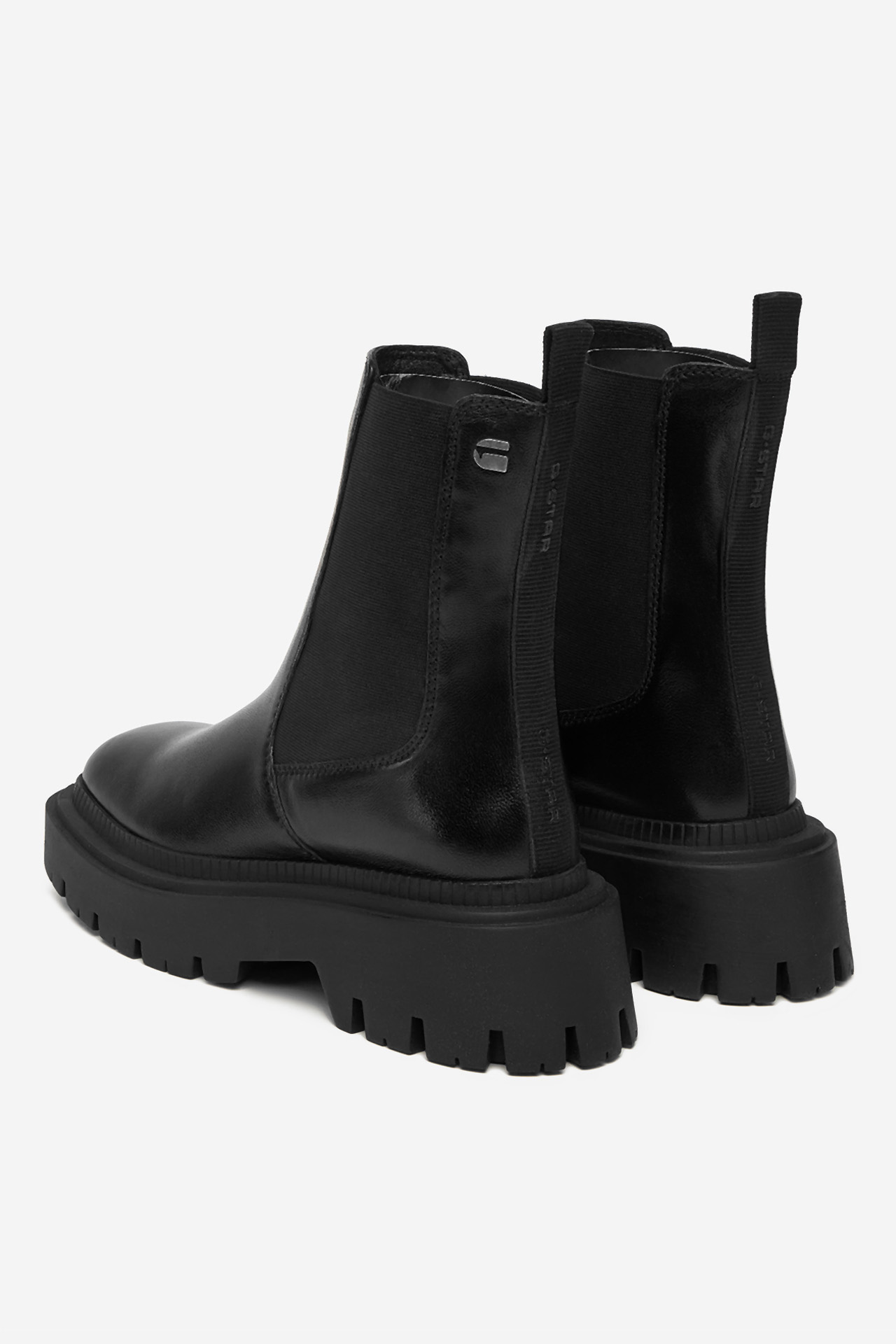 Kotníková obuv s elastickým prvkem Černá