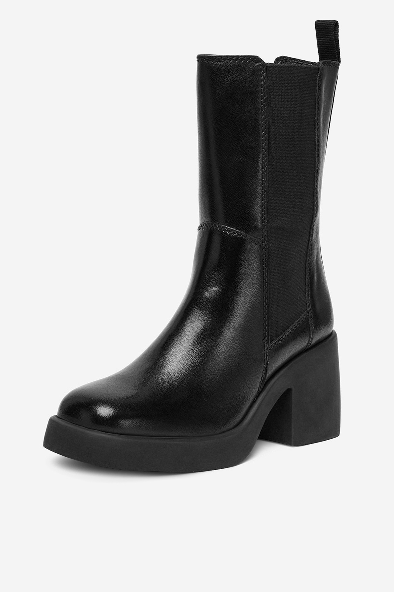 Kotníková obuv s elastickým prvkem Černá