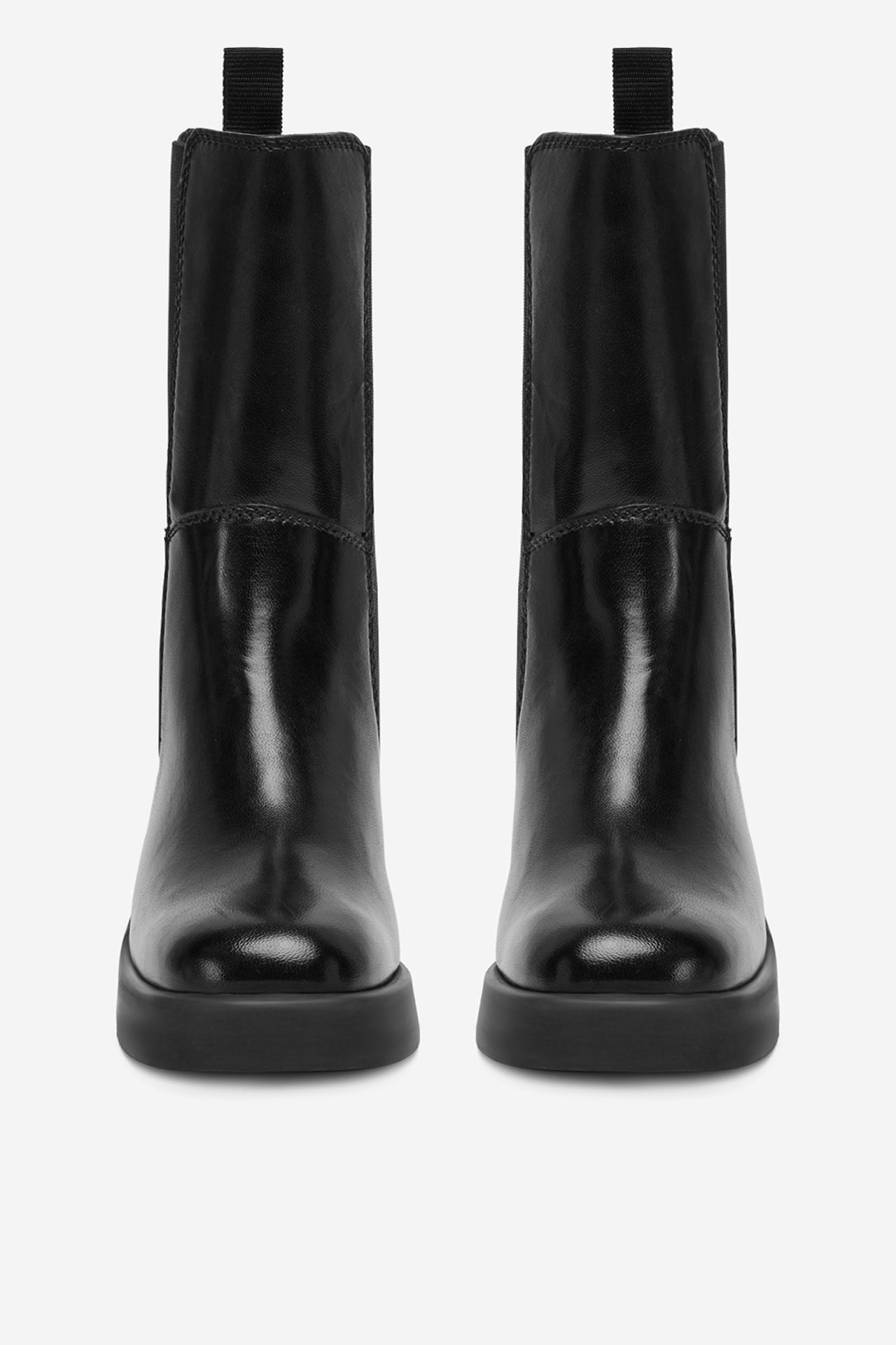 Kotníková obuv s elastickým prvkem Černá