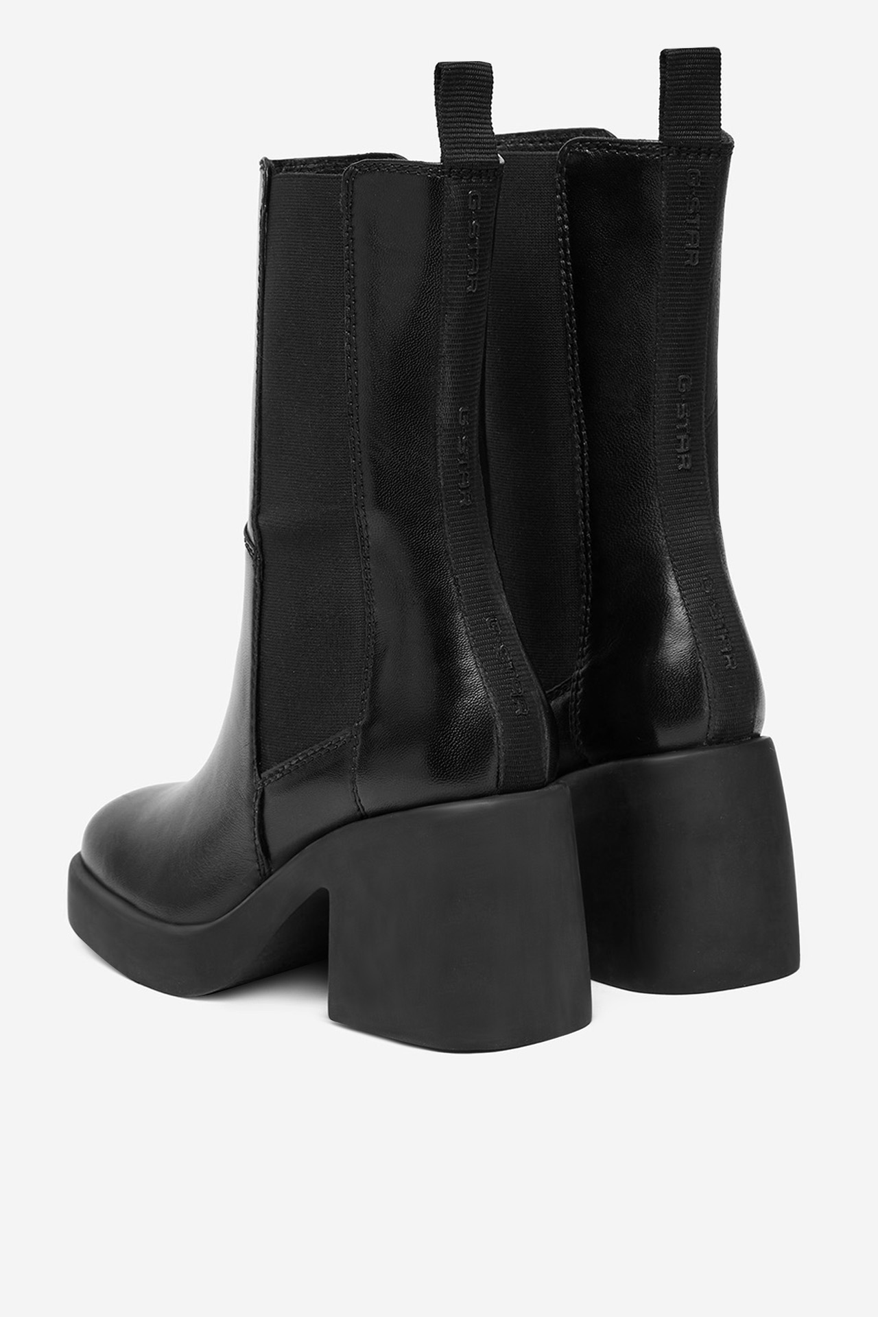 Kotníková obuv s elastickým prvkem Černá