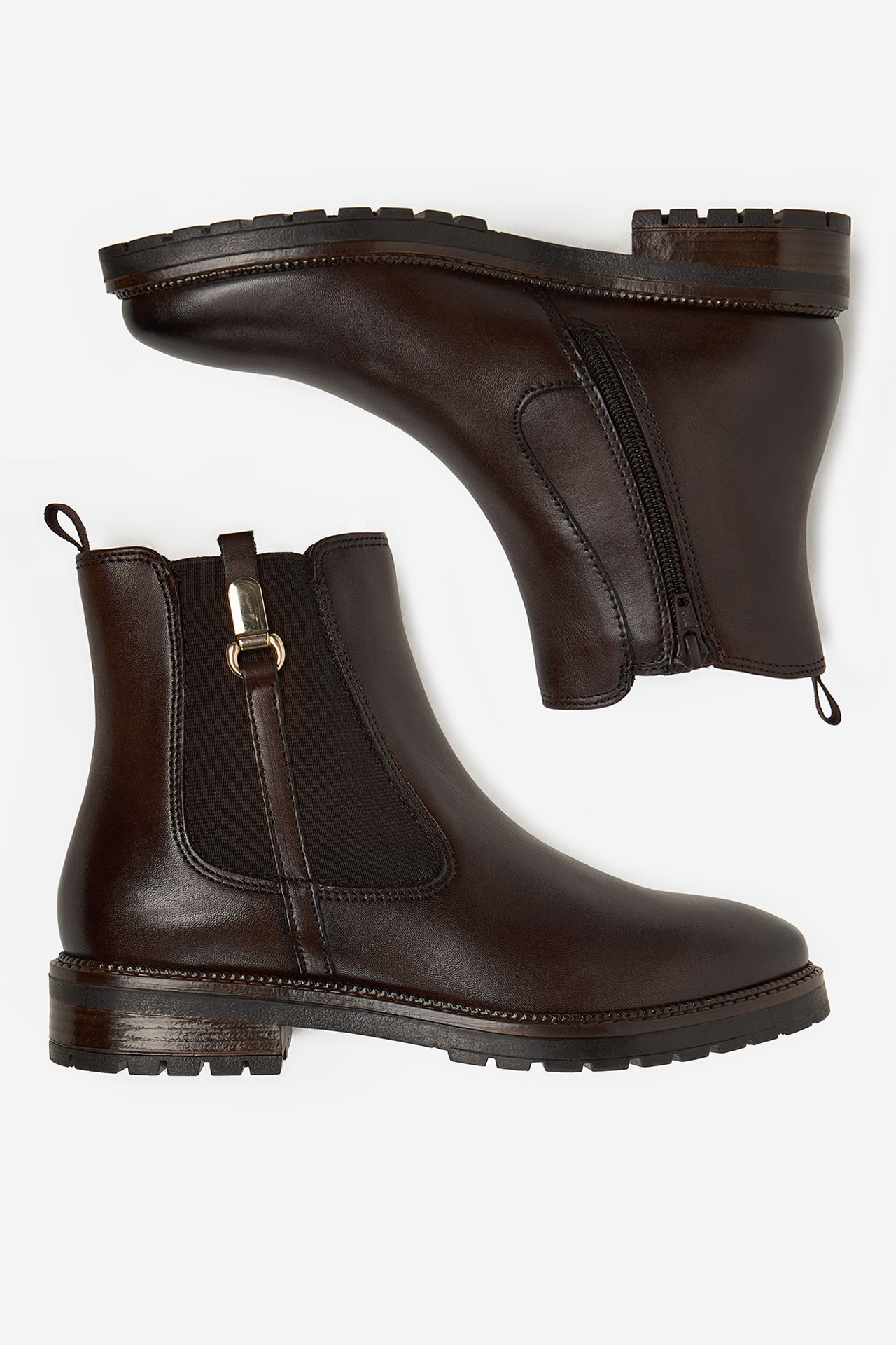 Polokozačky Tmavě hnědá