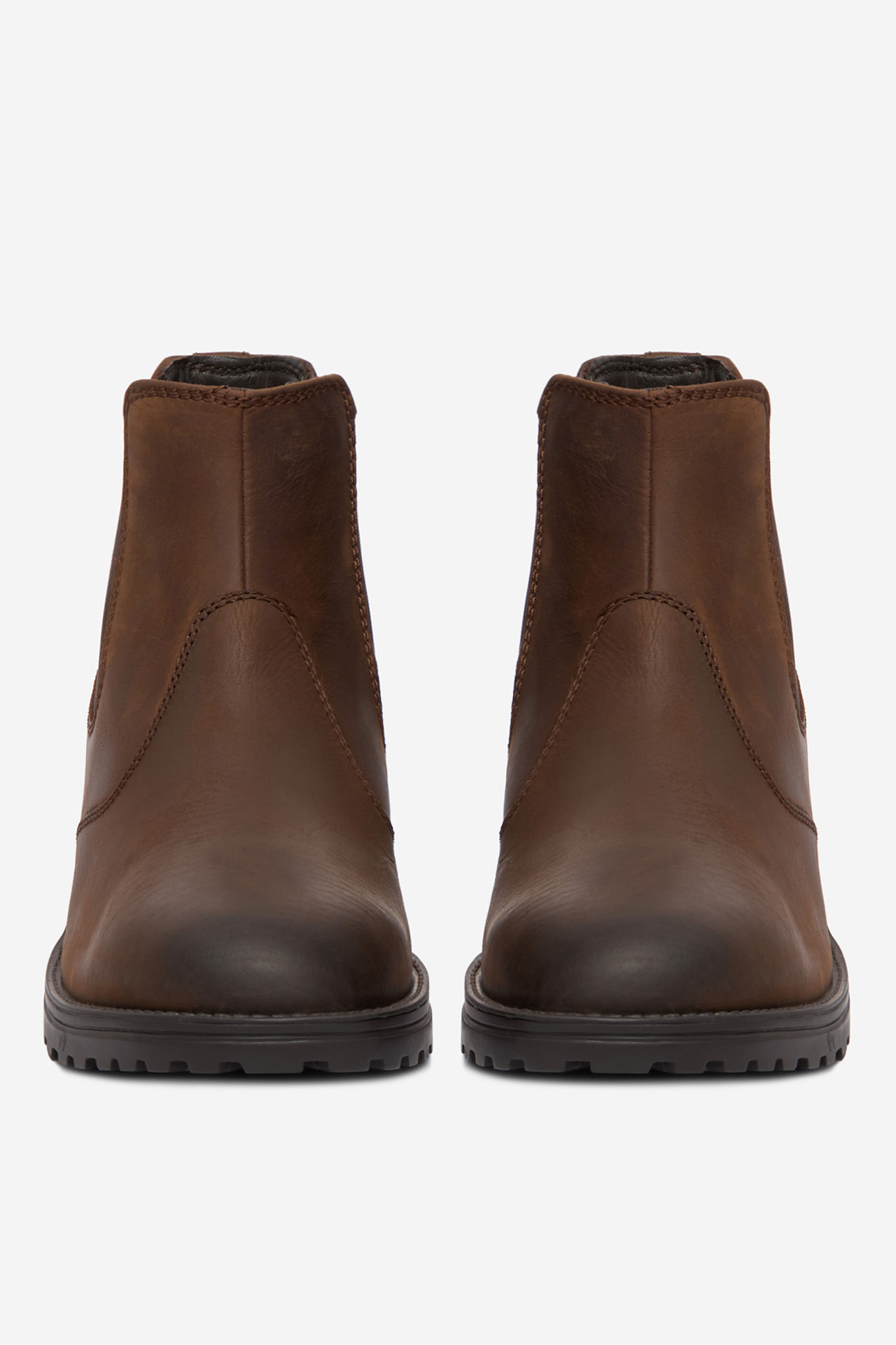 Členková obuv s elastickým prvkom Tmavo hnedá