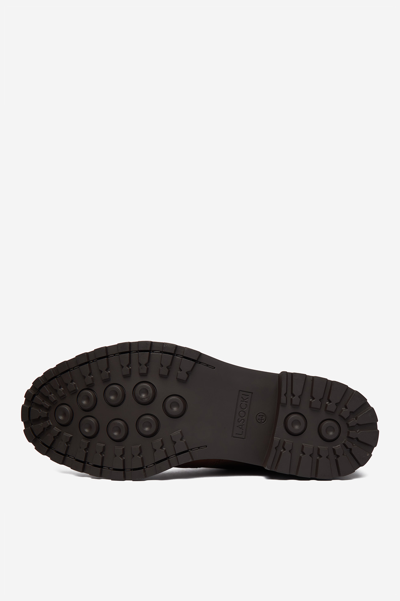 Členková obuv s elastickým prvkom Tmavo hnedá