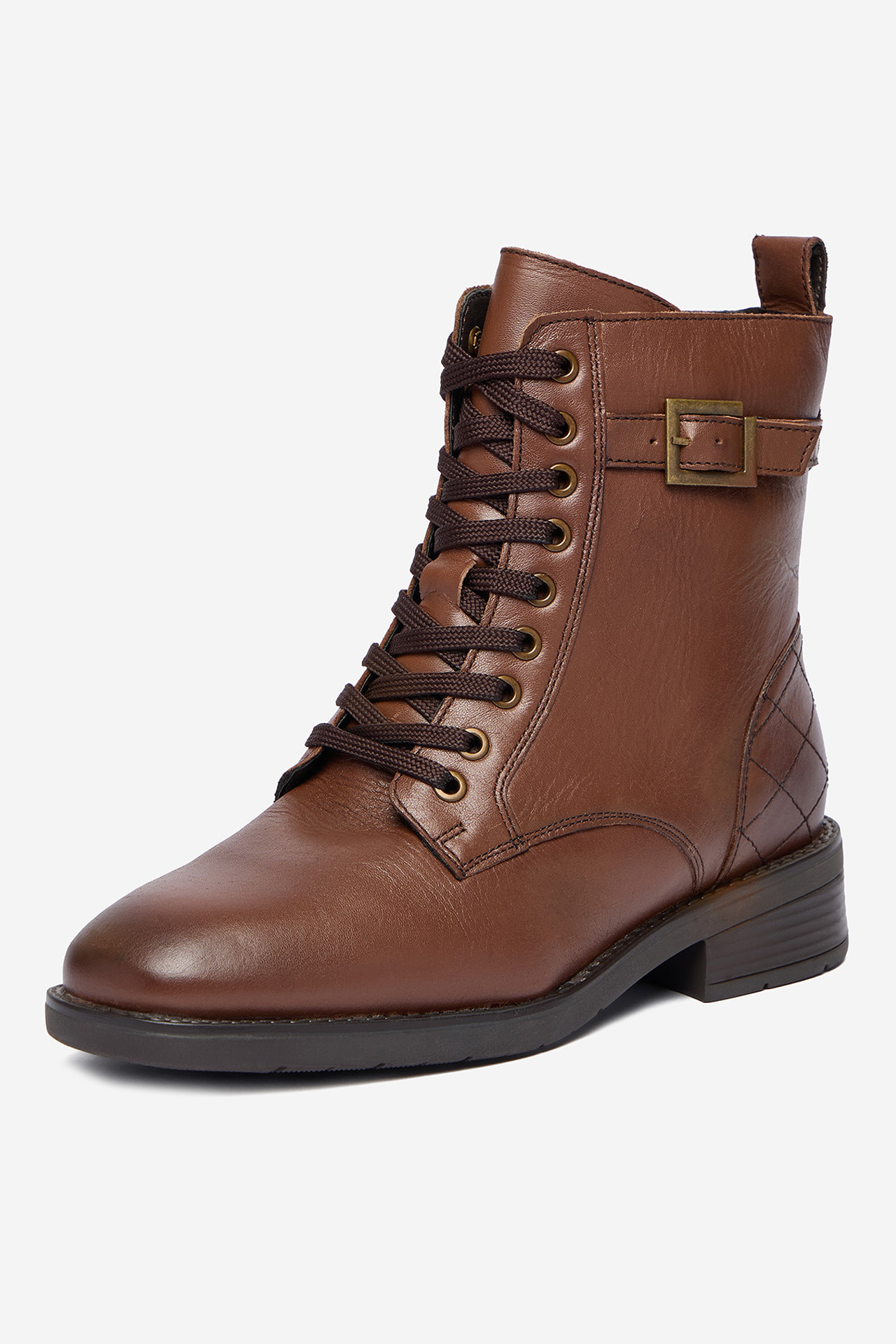 Kotníková obuv Hnědá