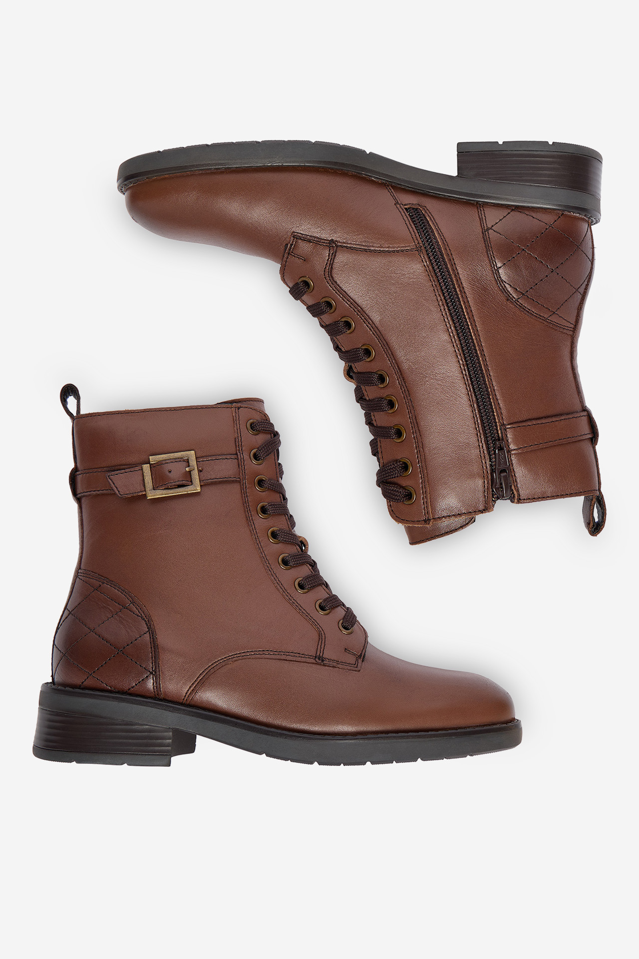 Kotníková obuv Hnědá