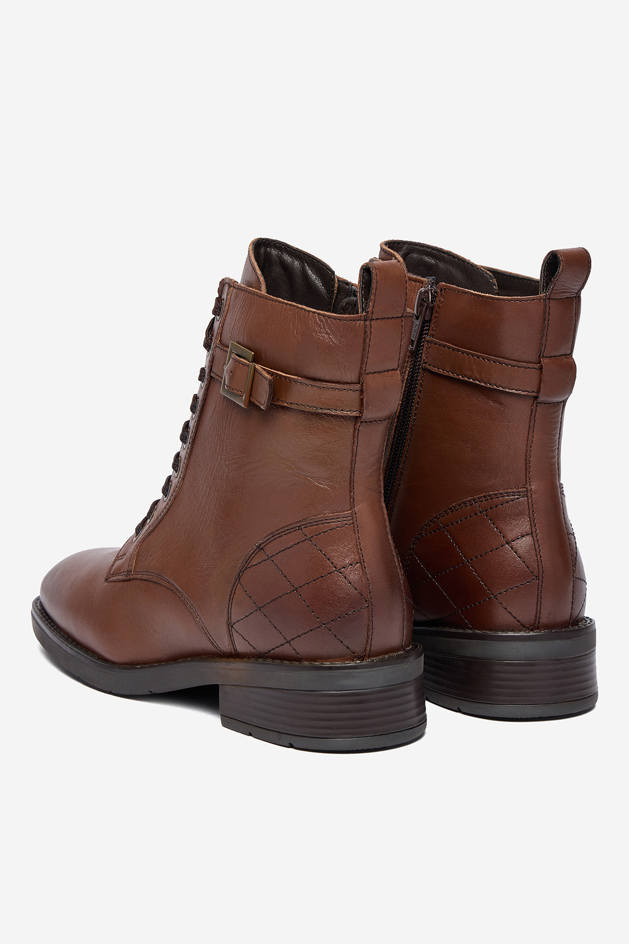 Kotníková obuv Hnědá