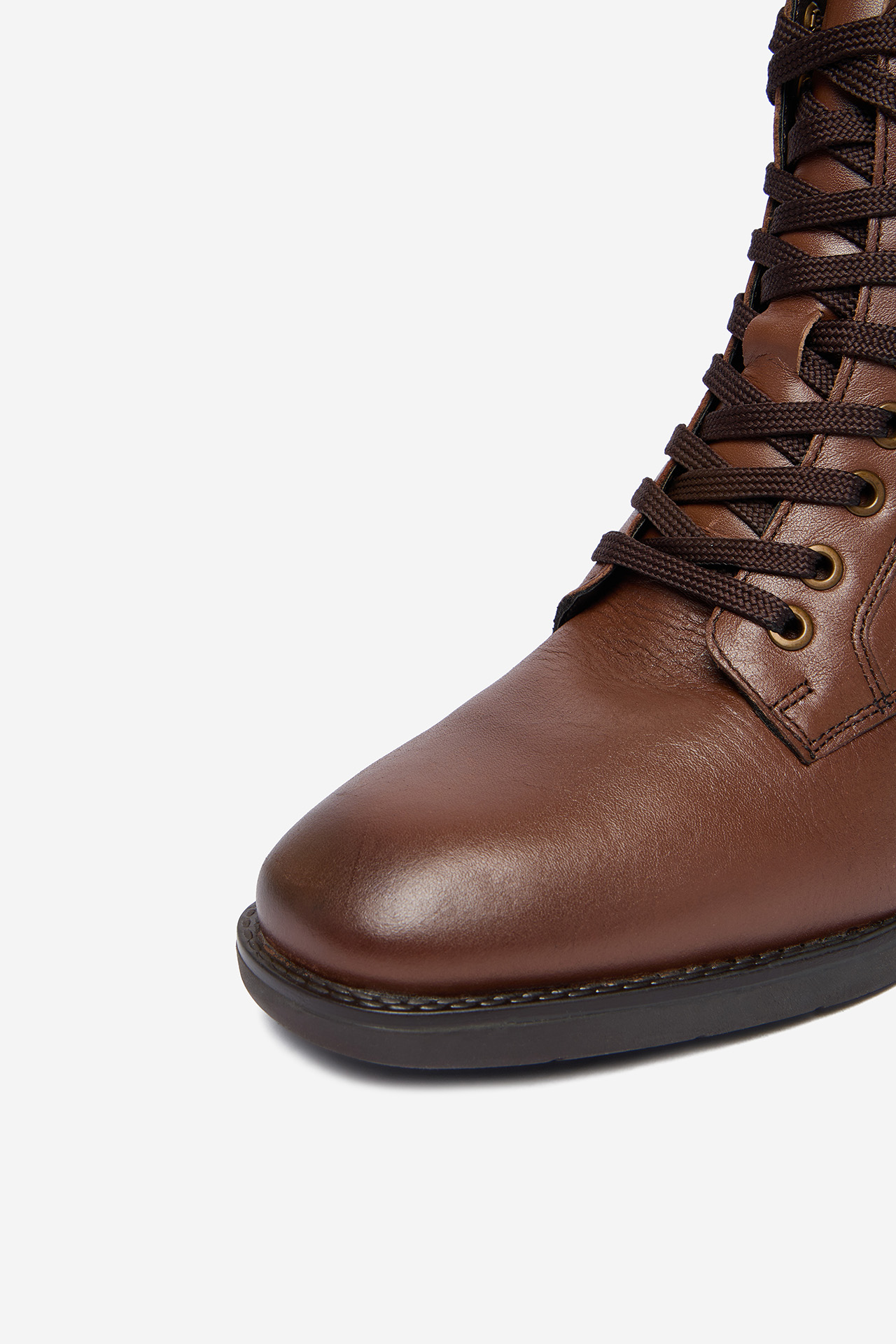 Kotníková obuv Hnědá