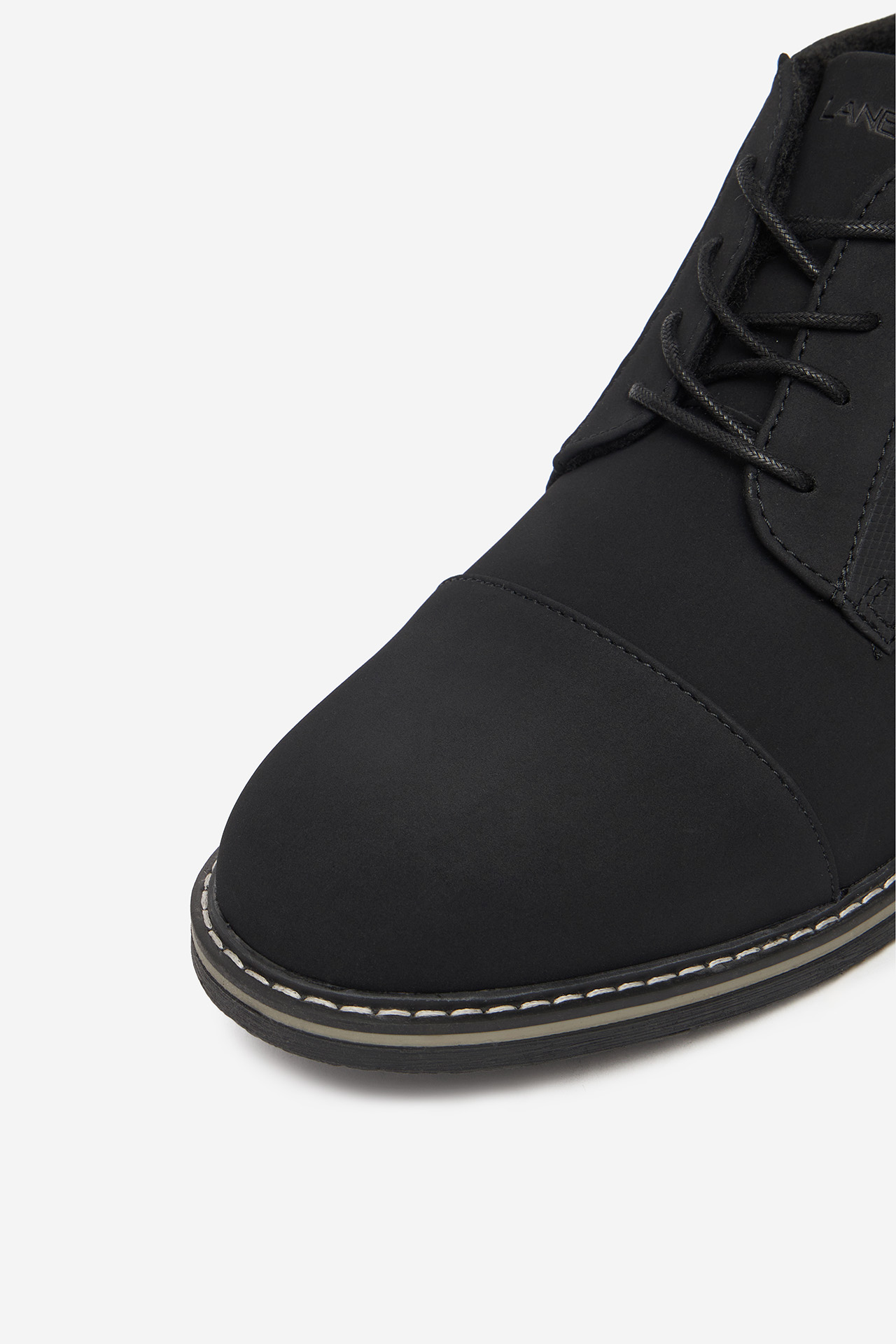 Gležnjarji z vezalkami Črna