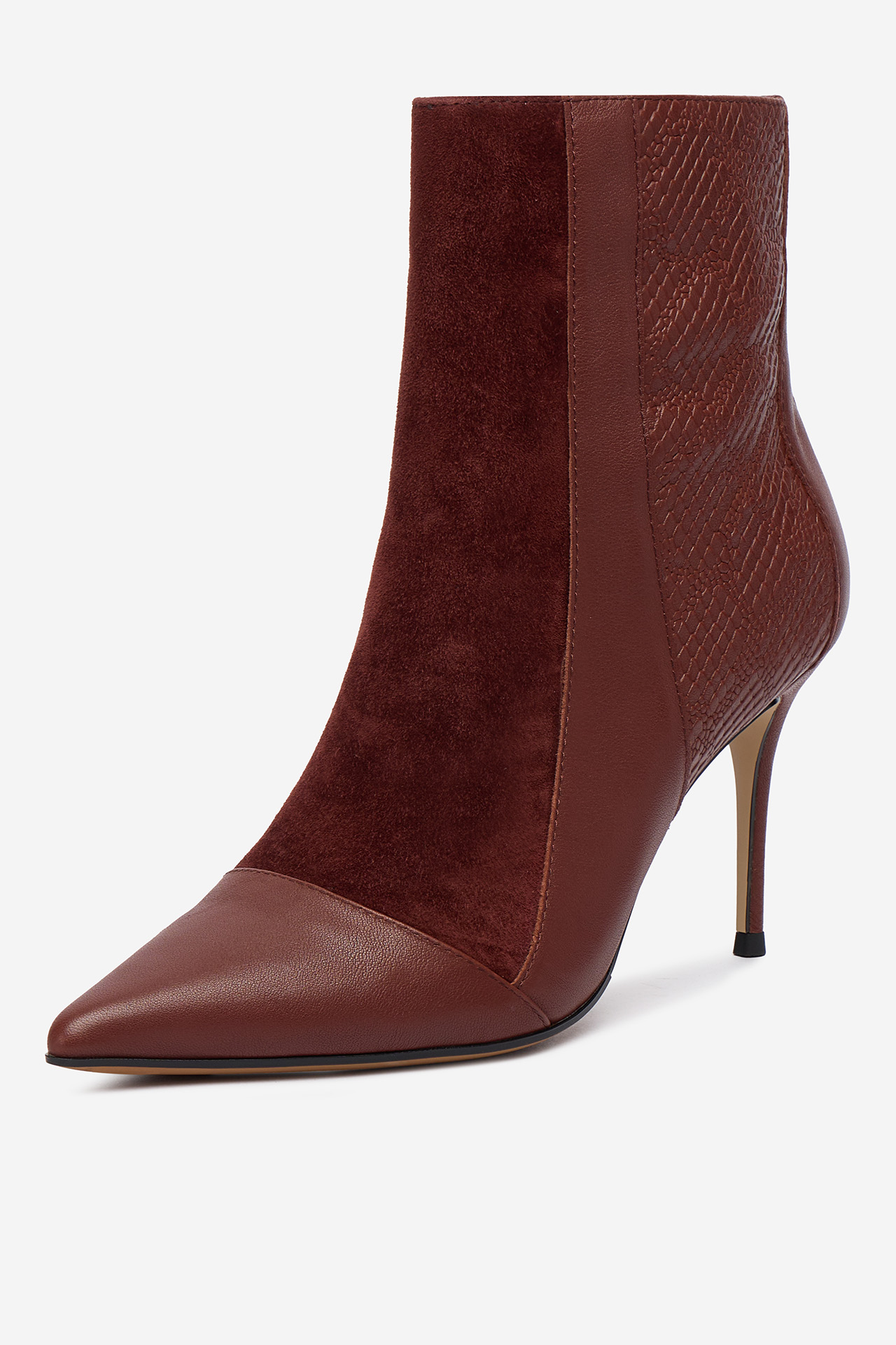 Škornji Bordo rdeča