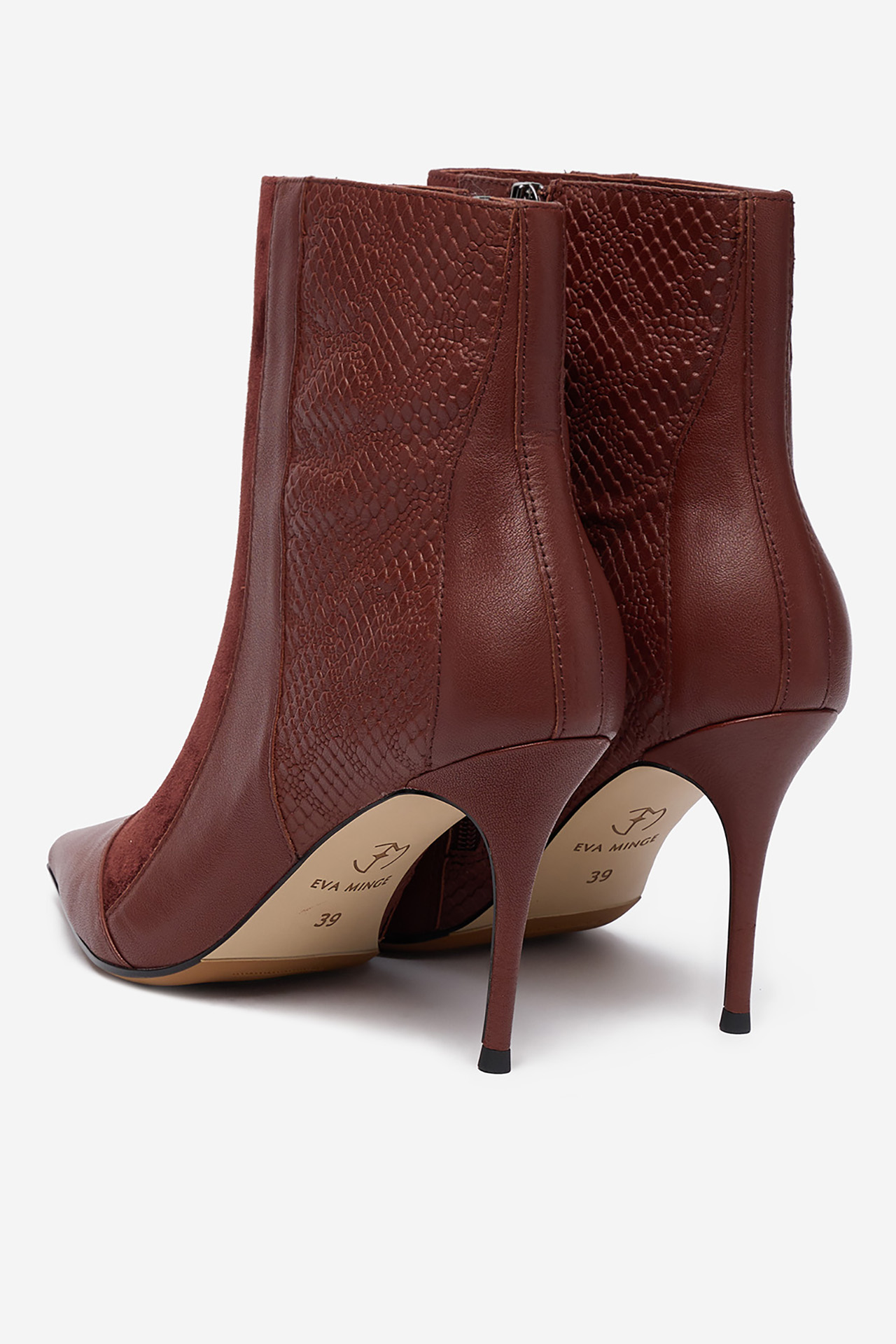 Škornji Bordo rdeča