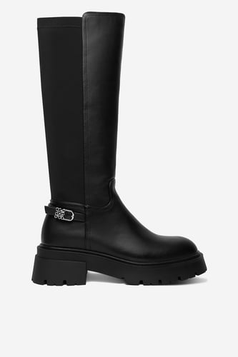 Škornji NINE WEST CEO-MUNA-01 Črna
