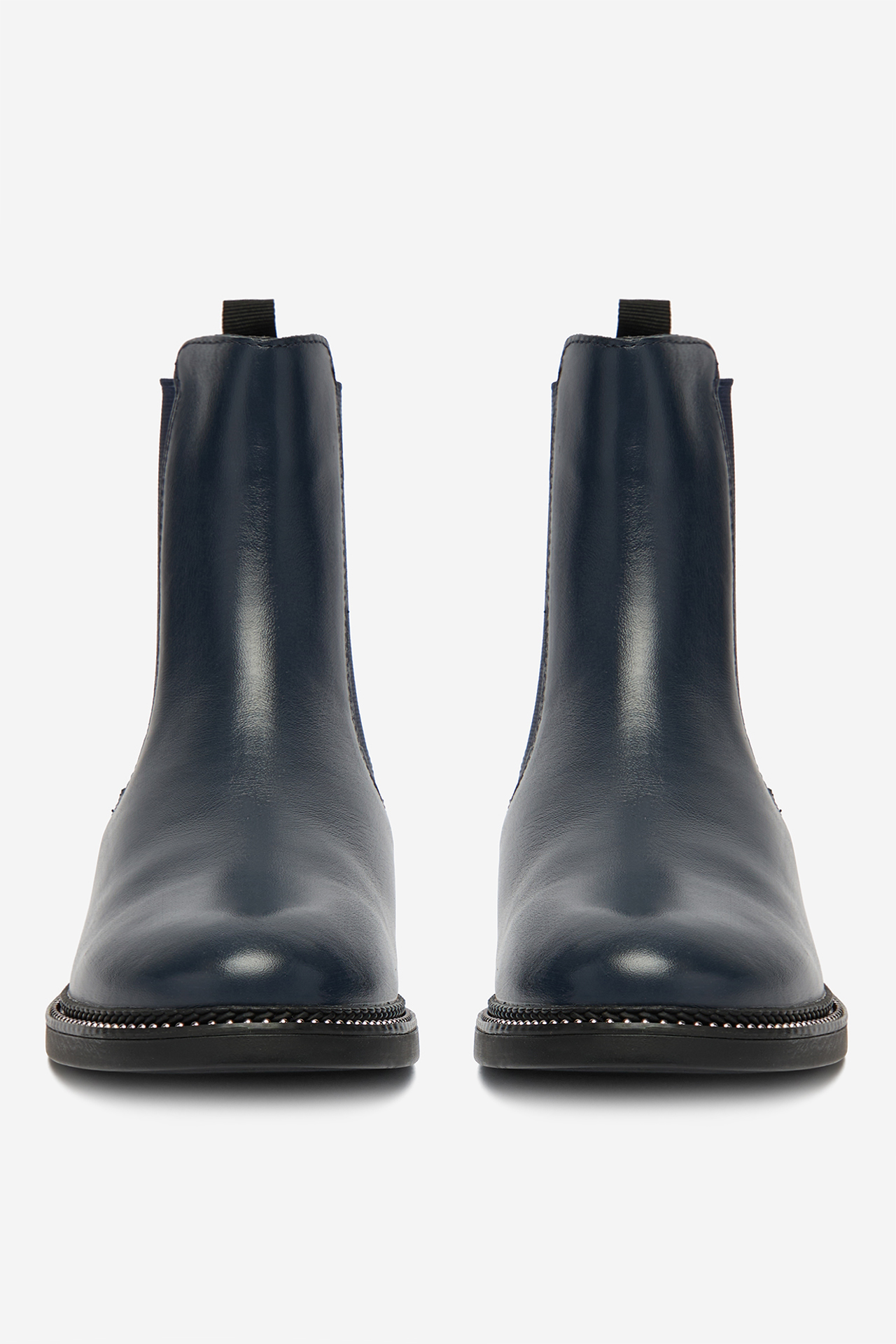 Kotníková obuv s elastickým prvkem Tmavomodrá