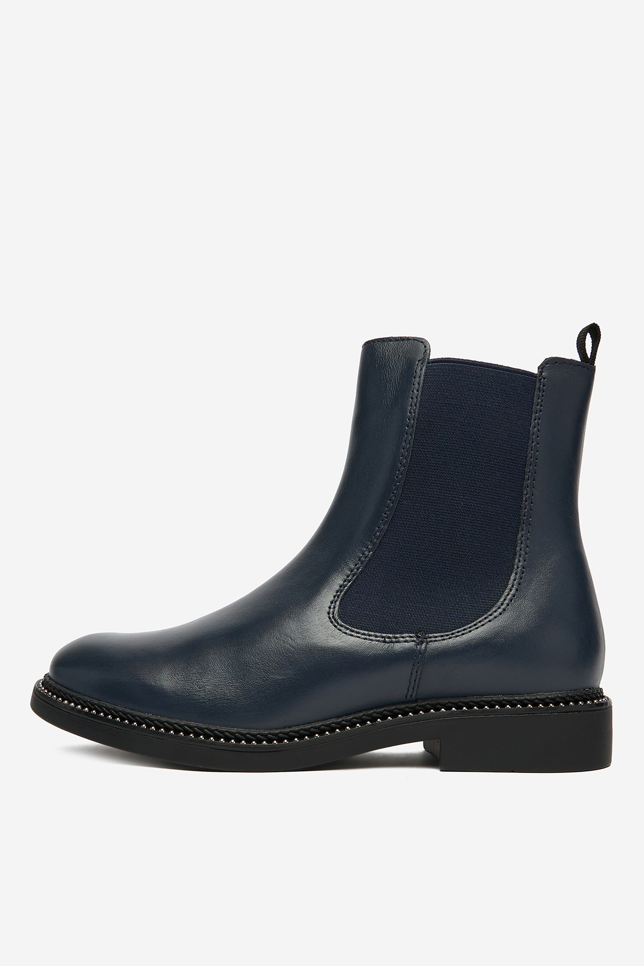 Kotníková obuv s elastickým prvkem Tmavomodrá