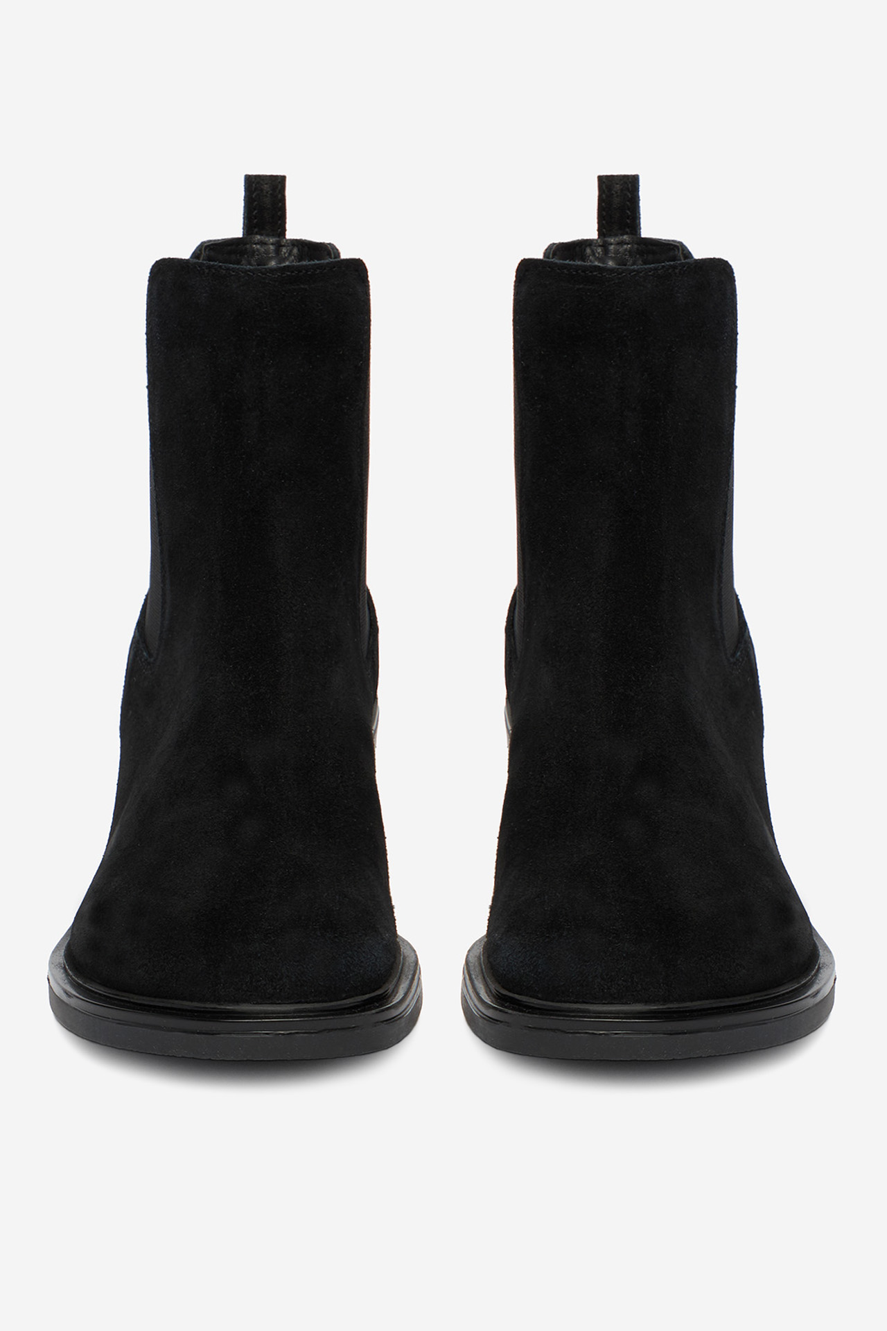 Kotníková obuv s elastickým prvkem Černá