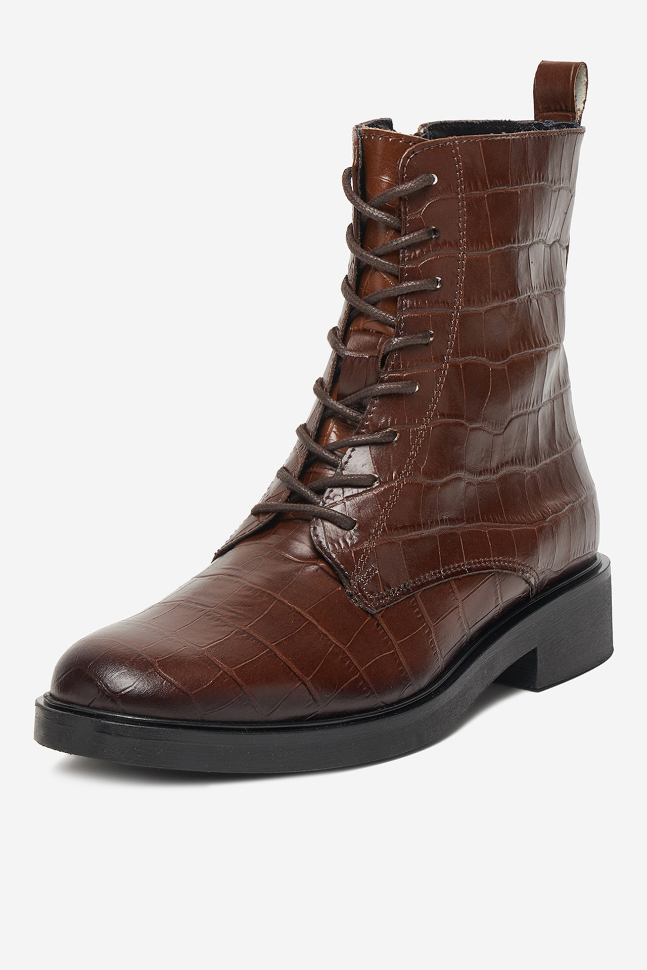 Kotníková obuv Hnědá