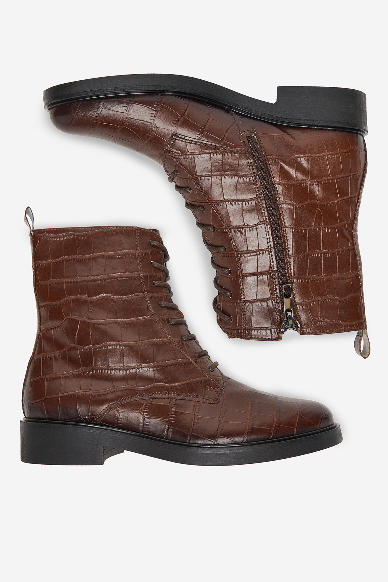 Kotníková obuv Hnědá