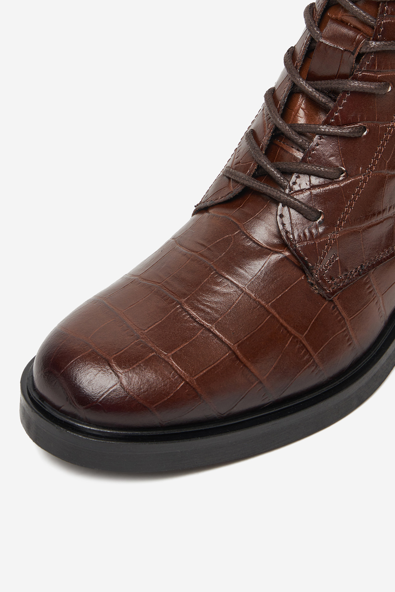 Kotníková obuv Hnědá