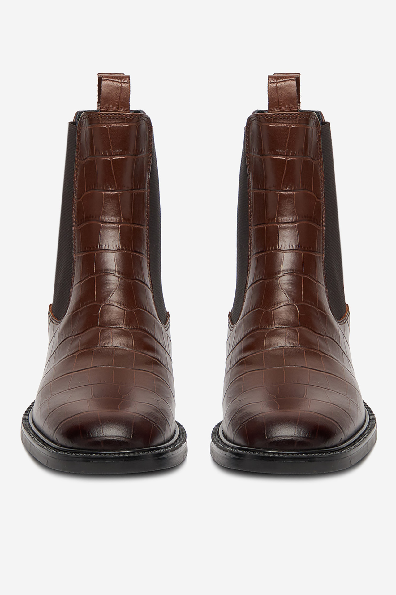 Gležnjarji chelsea Rjava