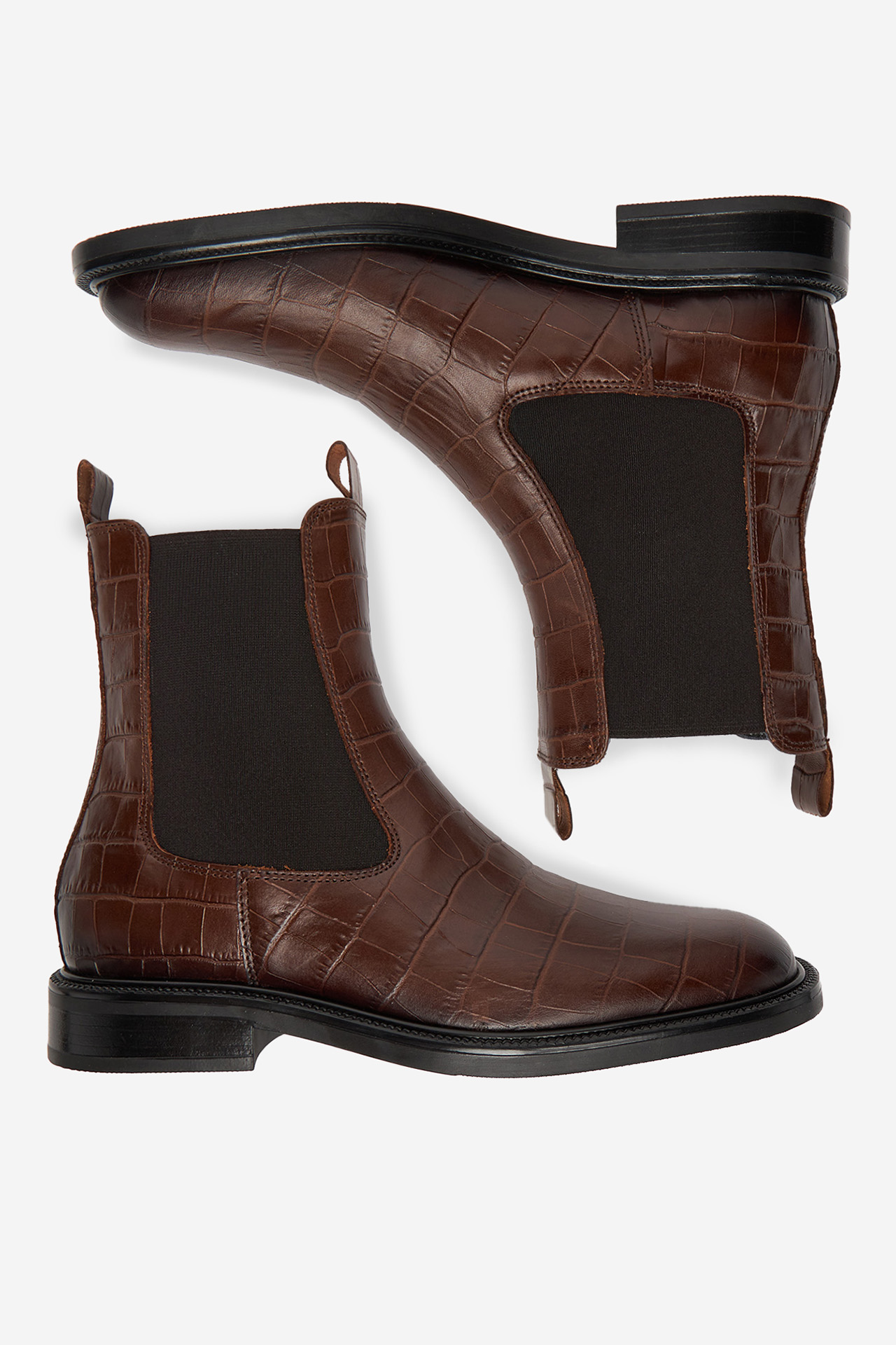 Gležnjarji chelsea Rjava