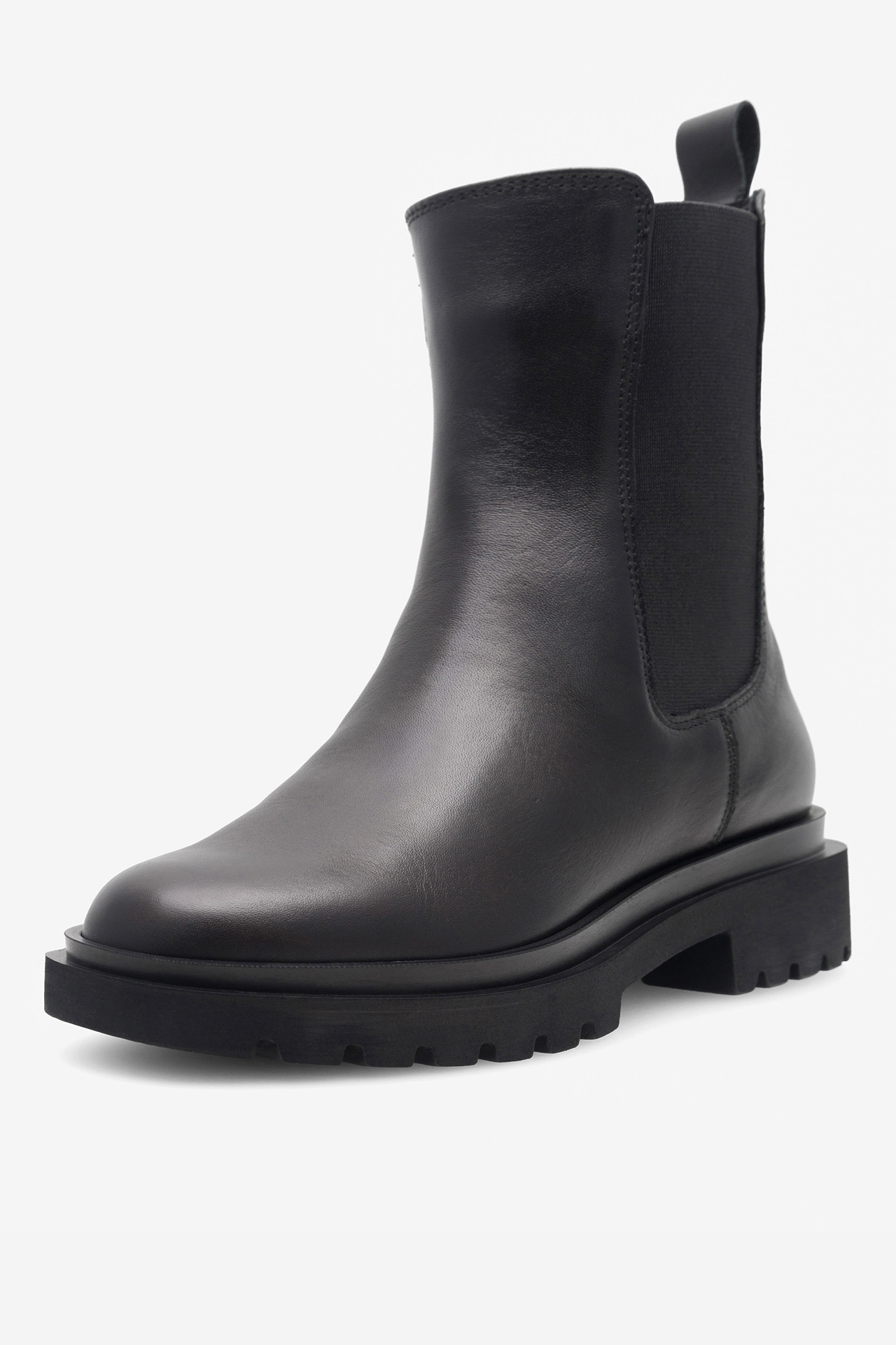 Členková obuv s elastickým prvkom Čierna