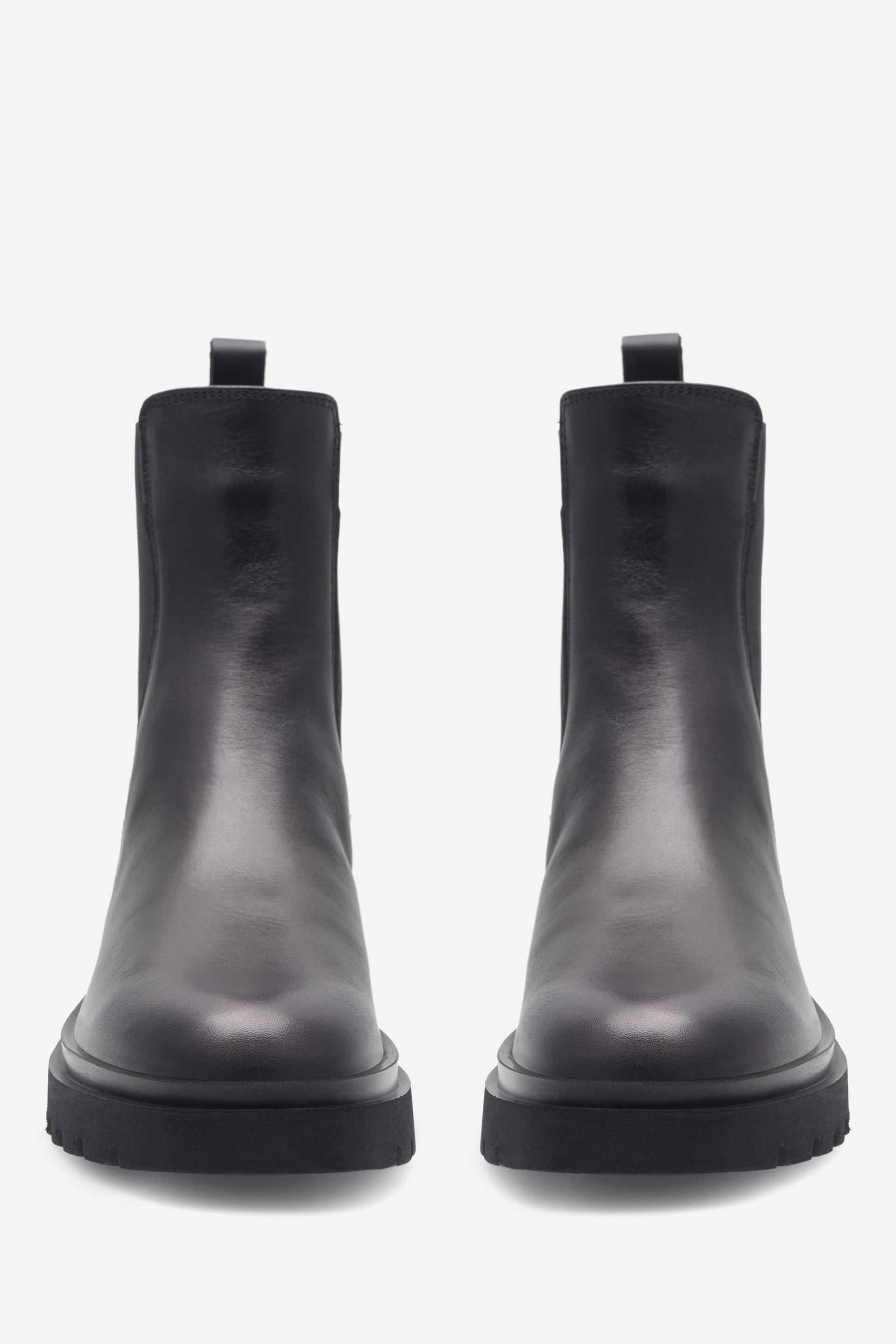 Členková obuv s elastickým prvkom Čierna