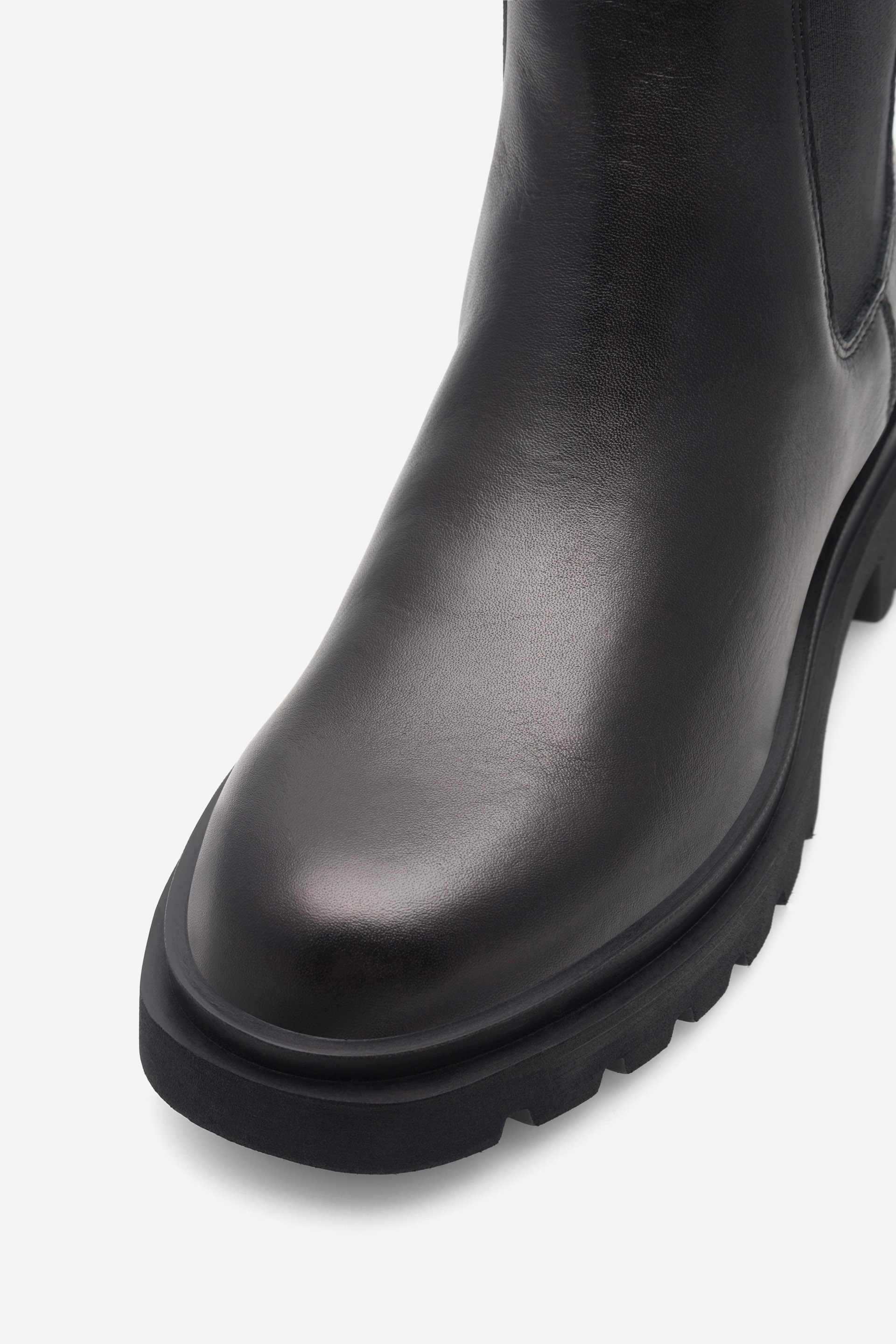 Členková obuv s elastickým prvkom Čierna