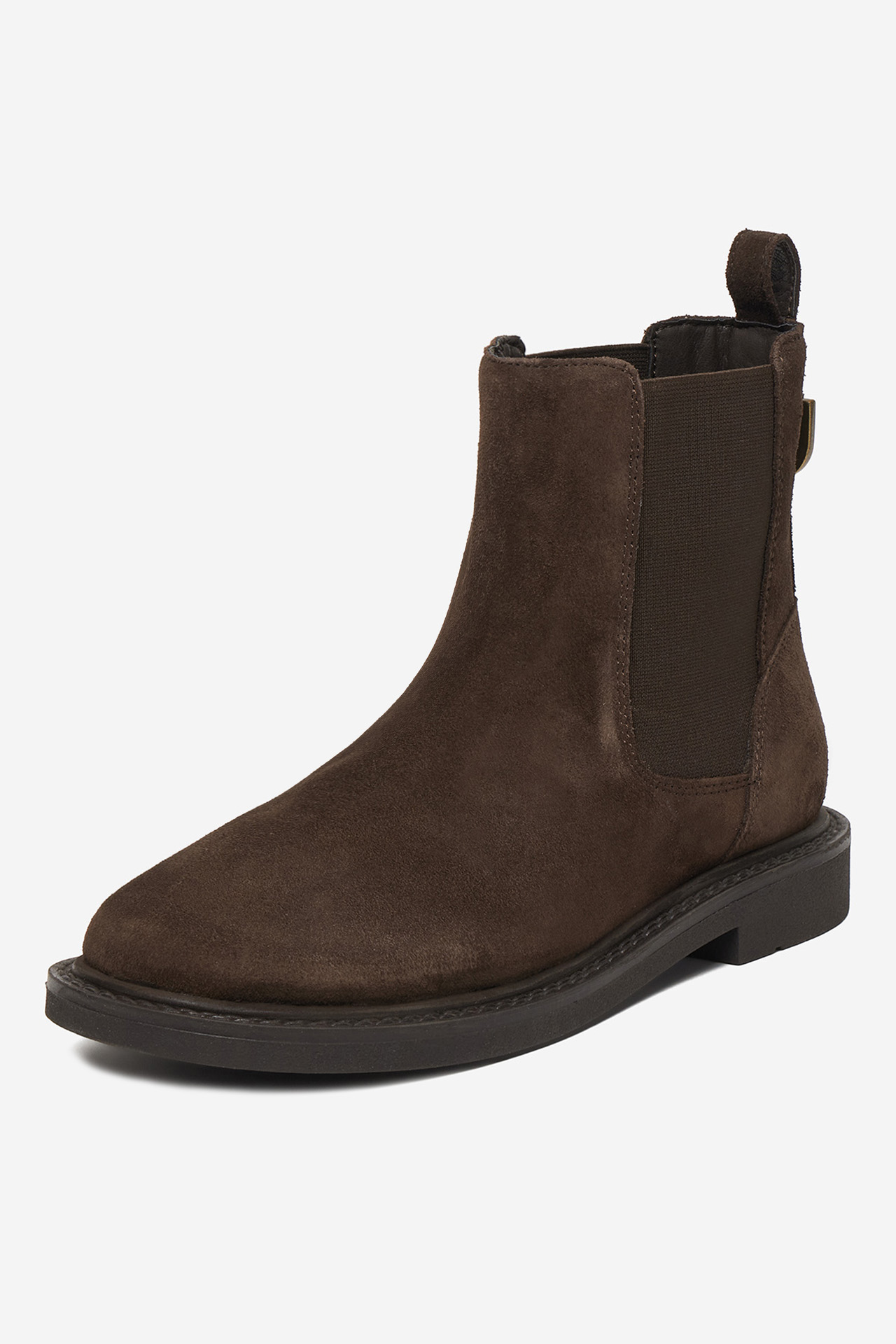 Členková obuv s elastickým prvkom Hnedá