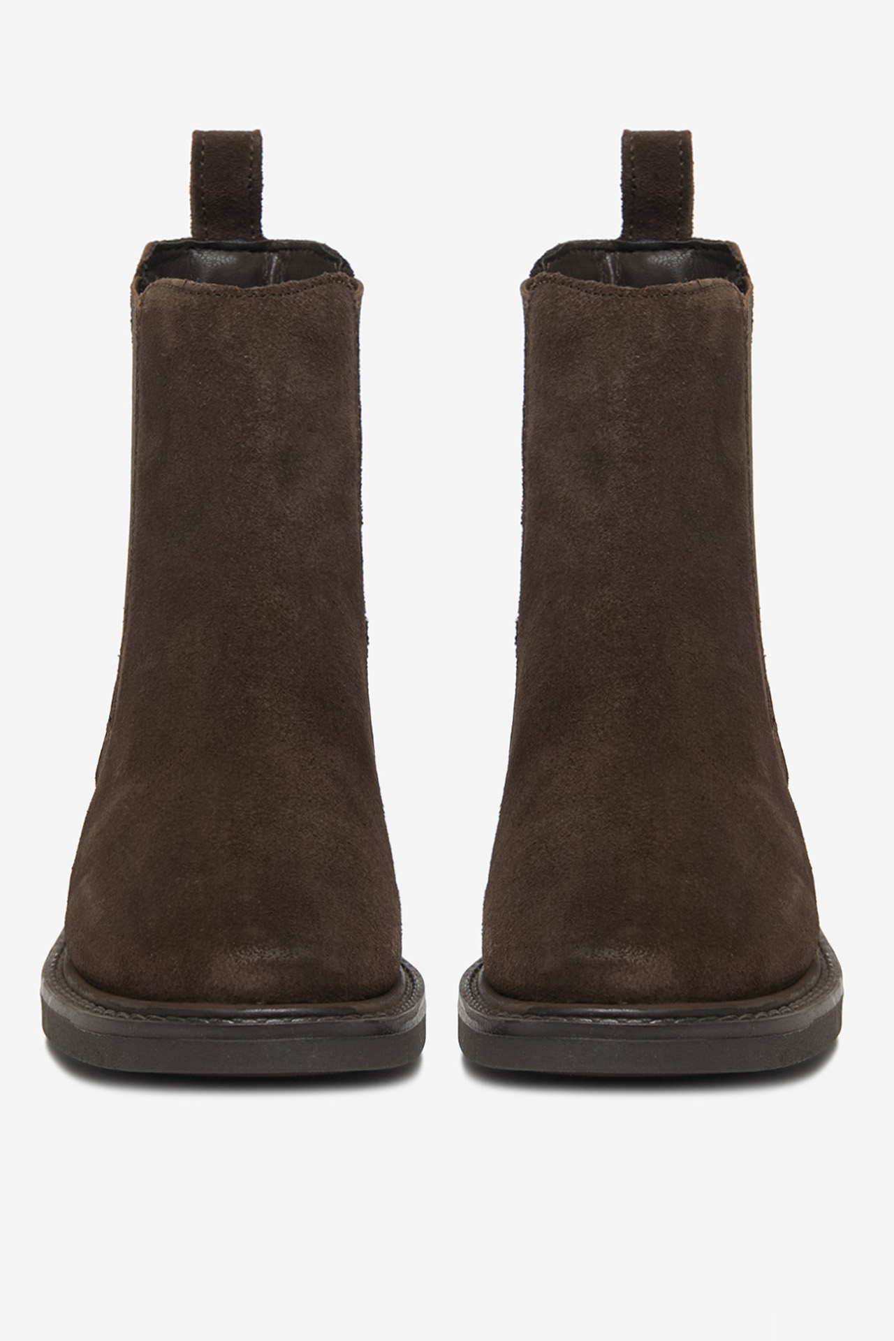 Členková obuv s elastickým prvkom Hnedá