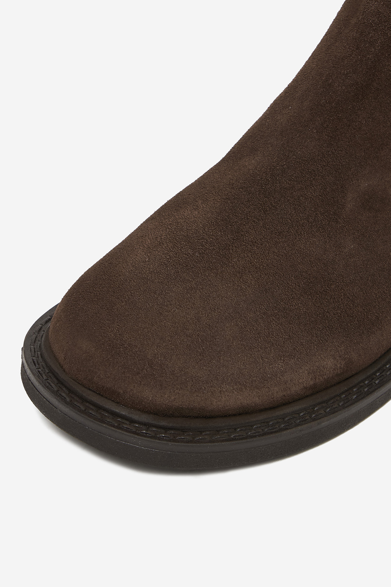 Členková obuv s elastickým prvkom Hnedá