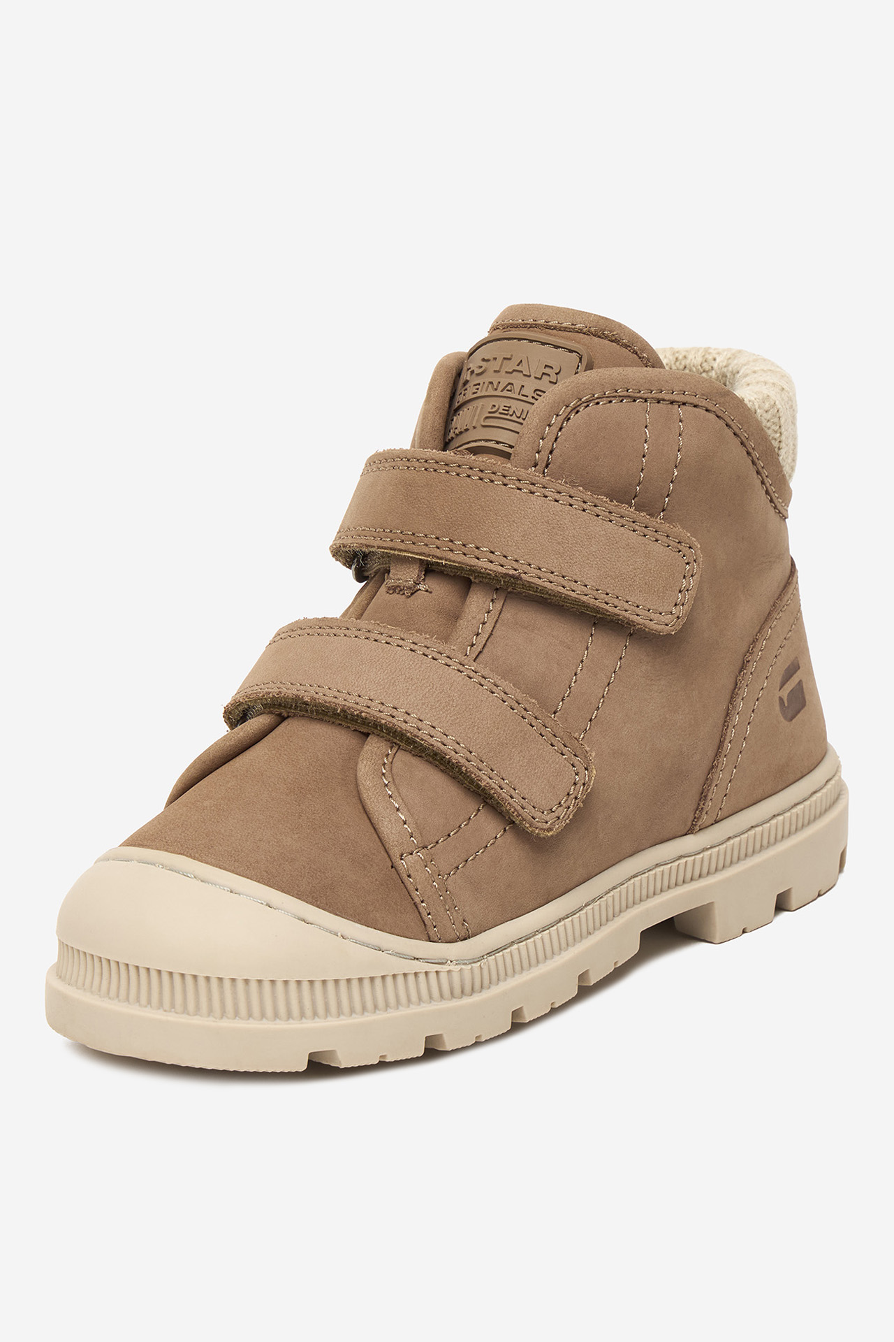 Gležnjarji z vezalkami Bež