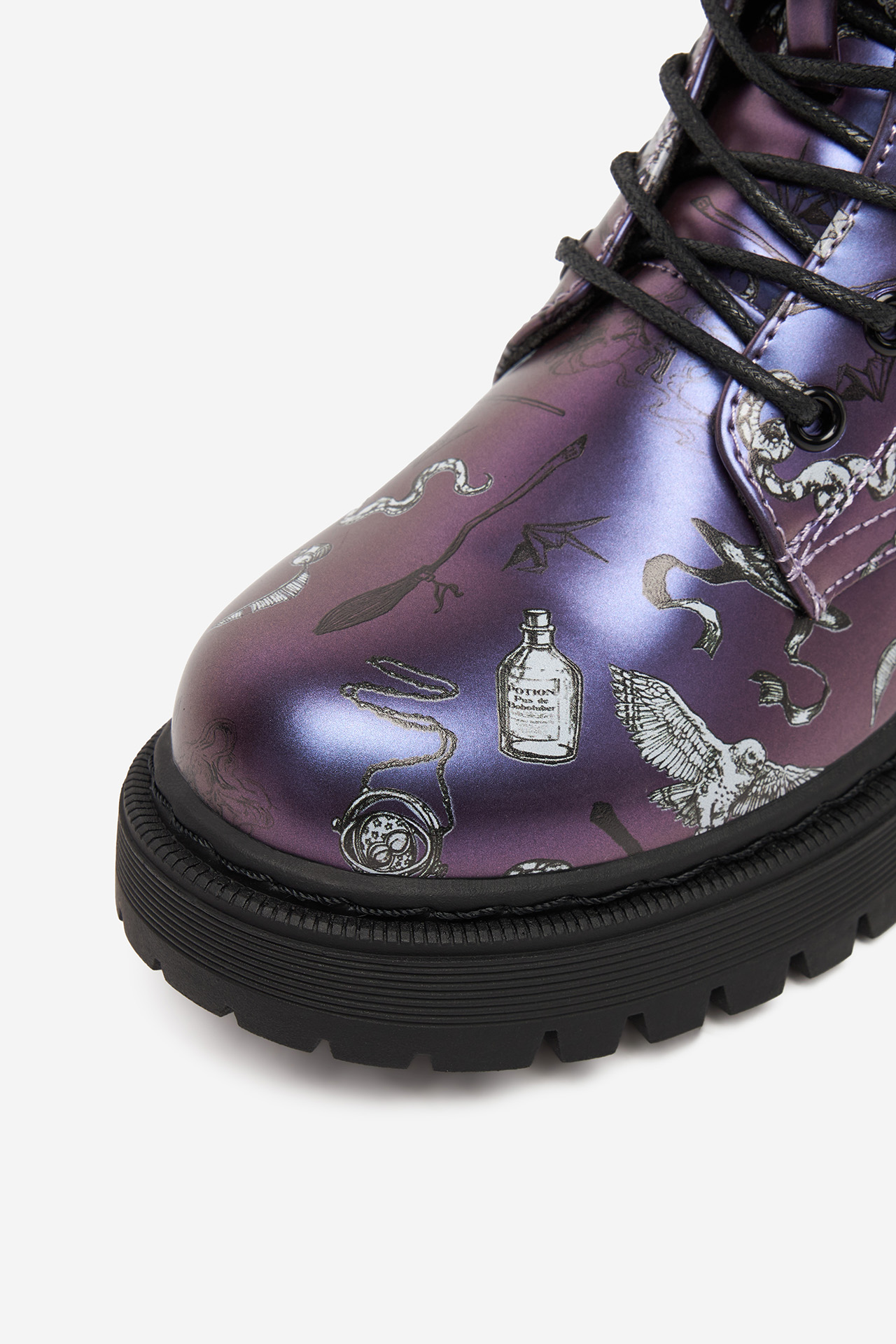 Gležnjarji z vezalkami Vijolična