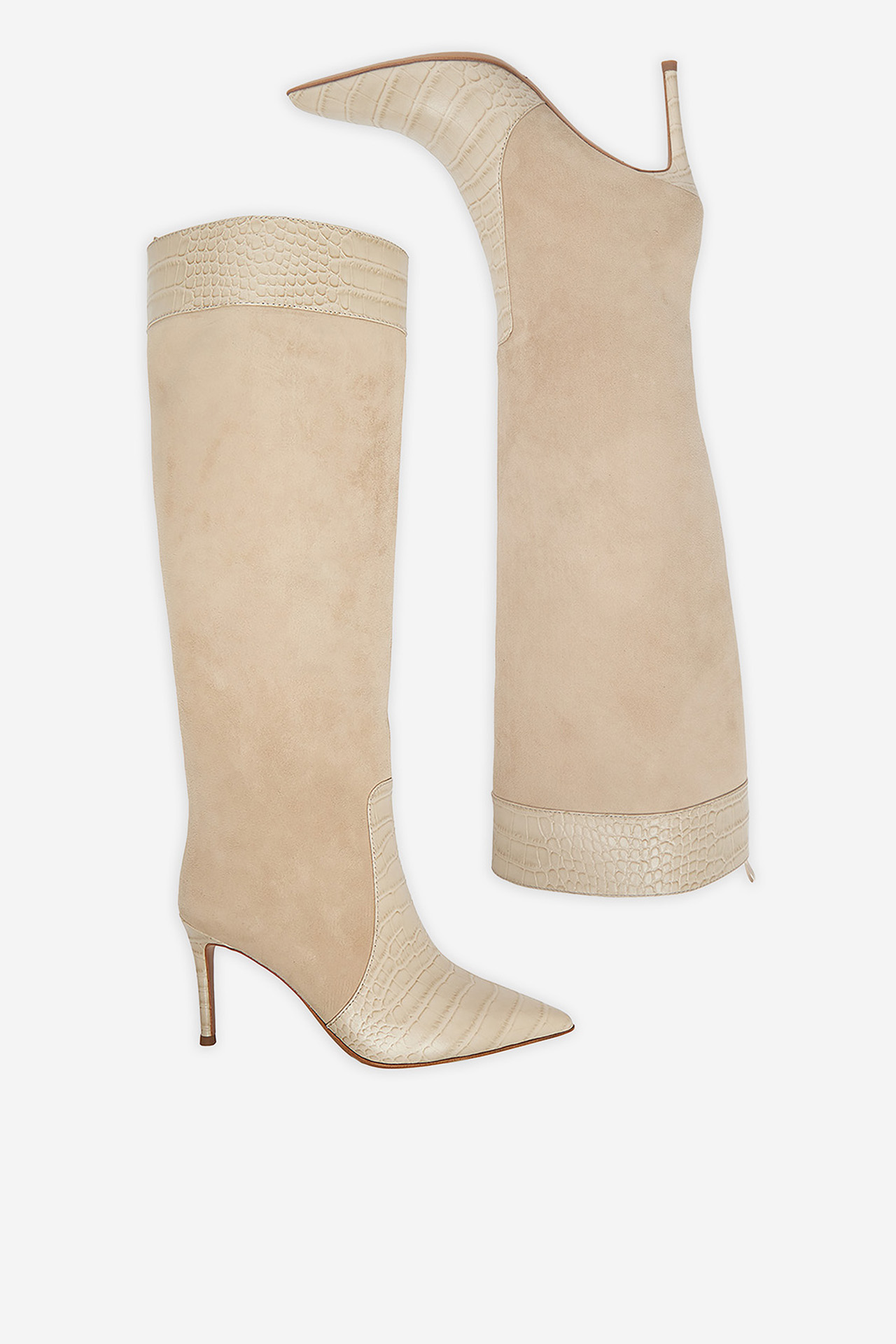 Kozačky Světle béžová