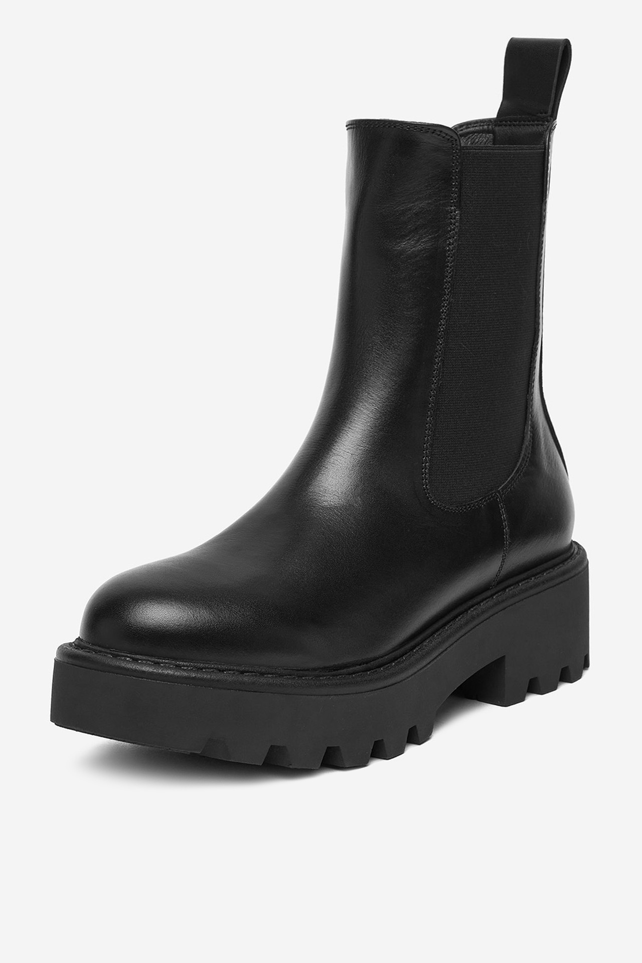 Kotníková obuv s elastickým prvkem Černá