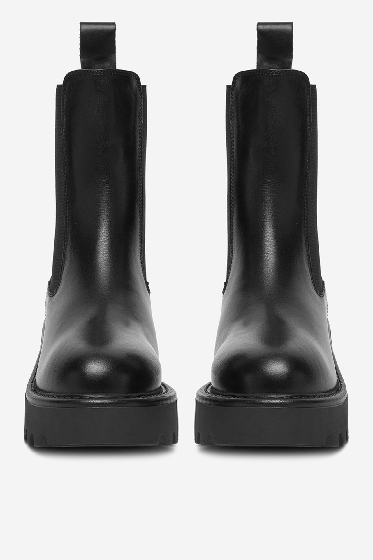 Kotníková obuv s elastickým prvkem Černá