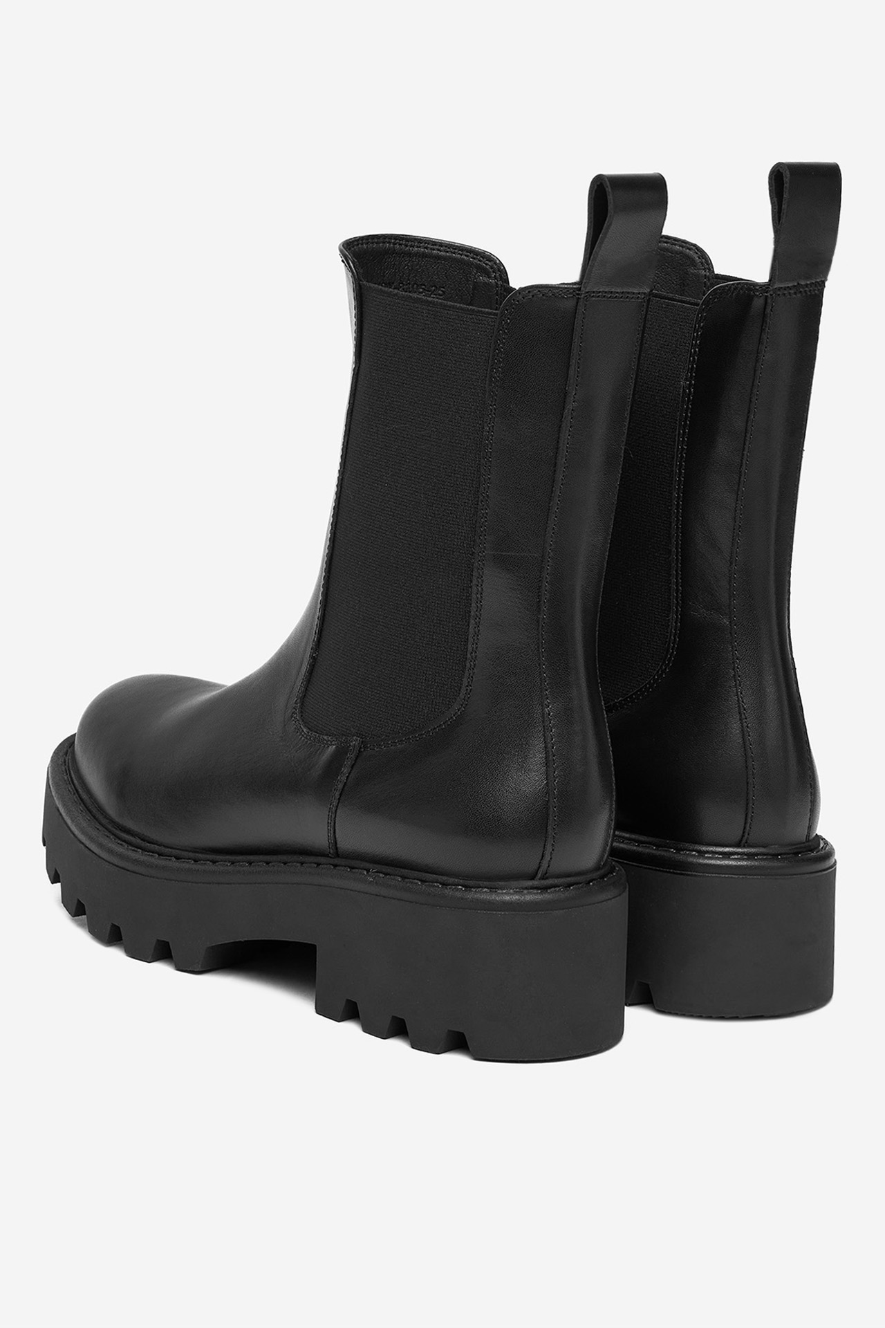 Kotníková obuv s elastickým prvkem Černá