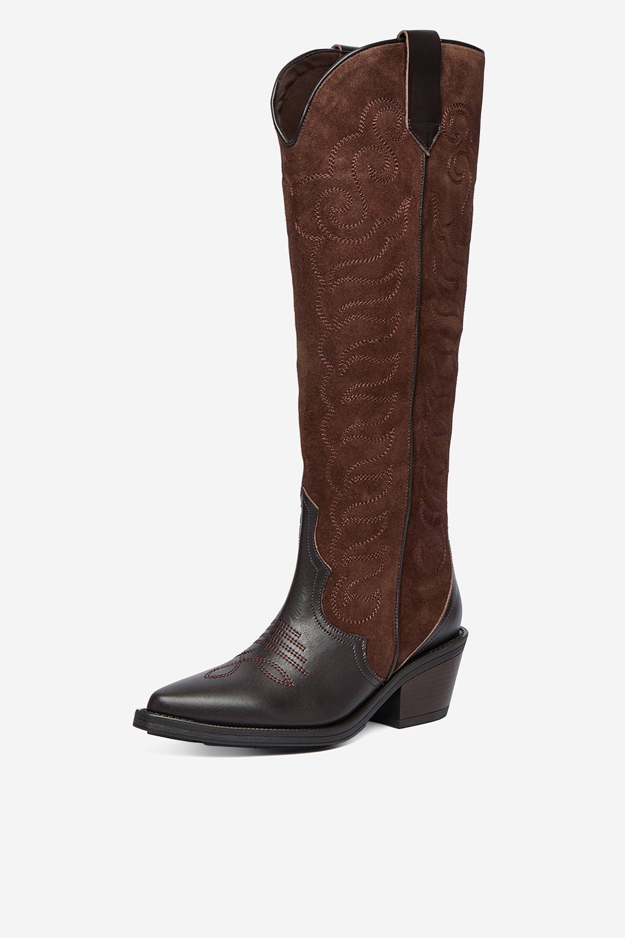 Kavbojski škornji Čokoladno rjava