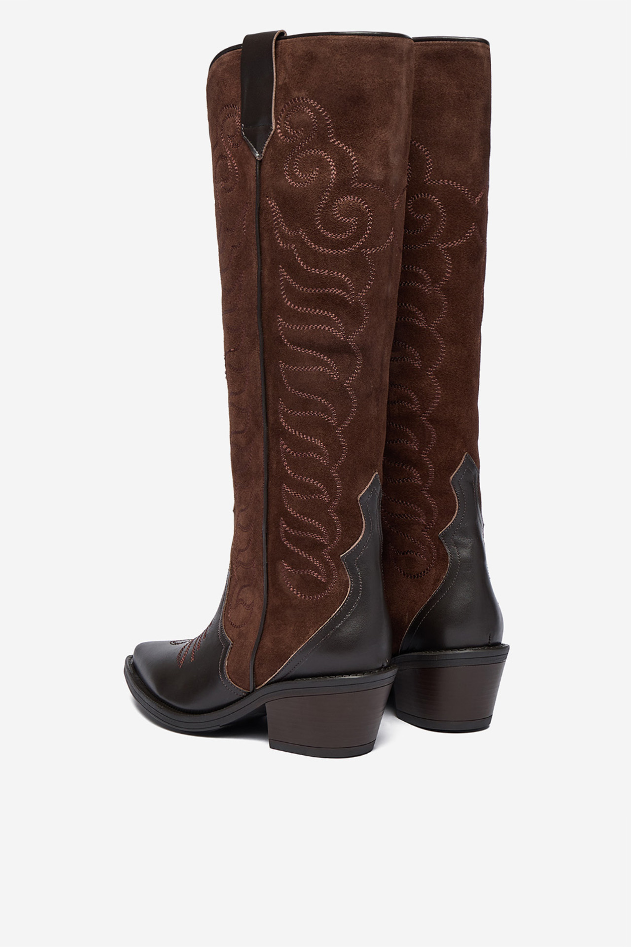 Kavbojski škornji Čokoladno rjava