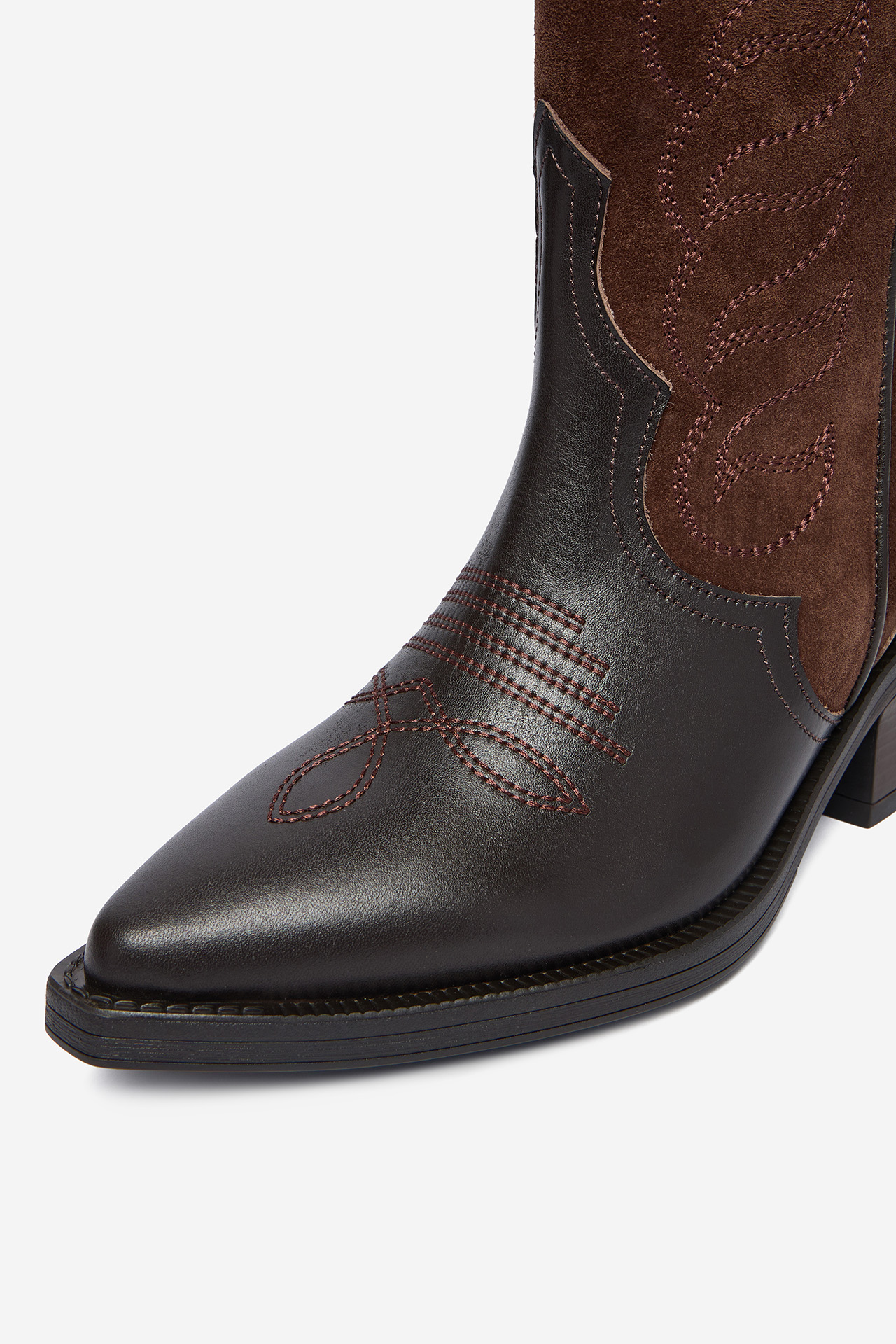 Kavbojski škornji Čokoladno rjava