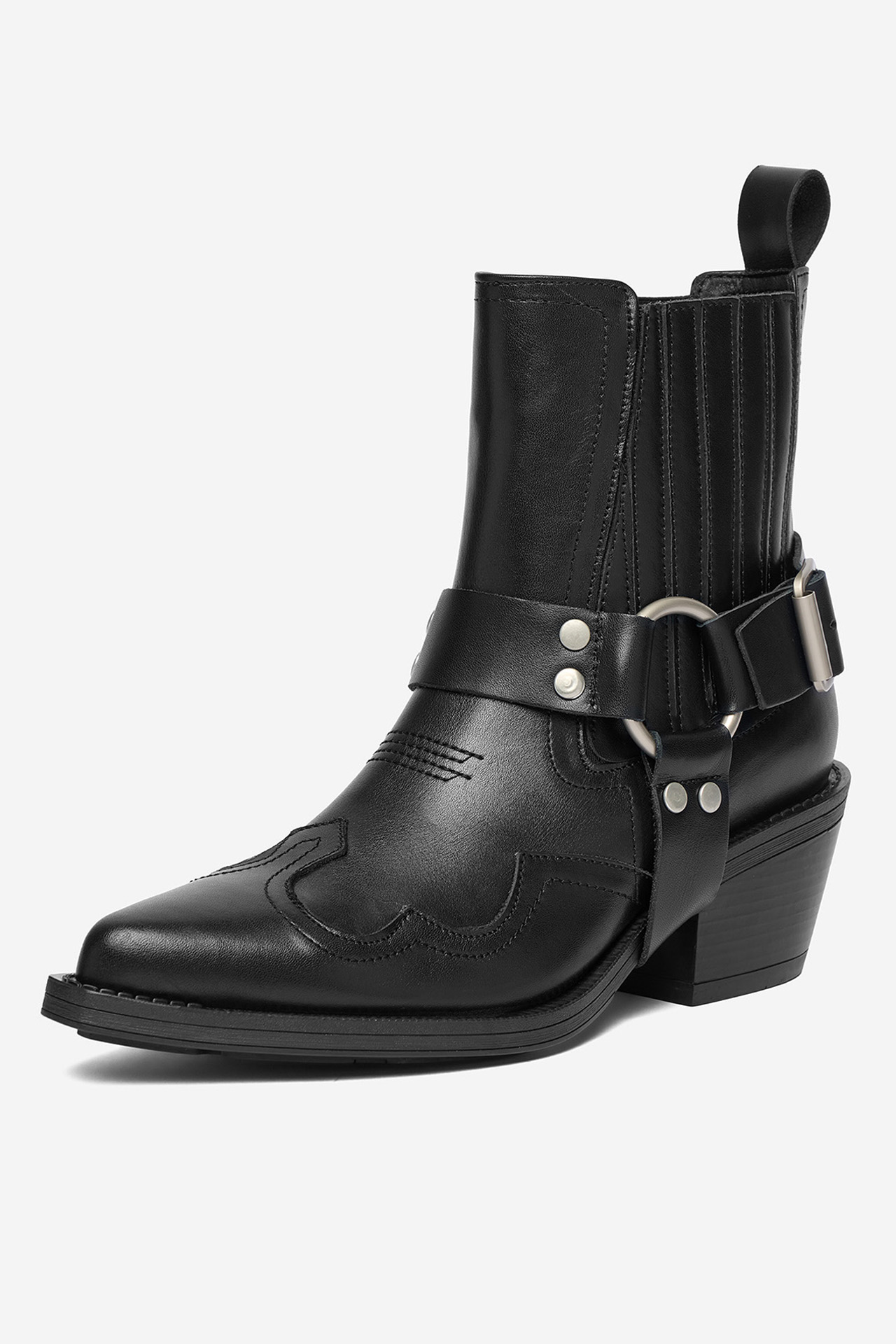 Kovbojská obuv Černá