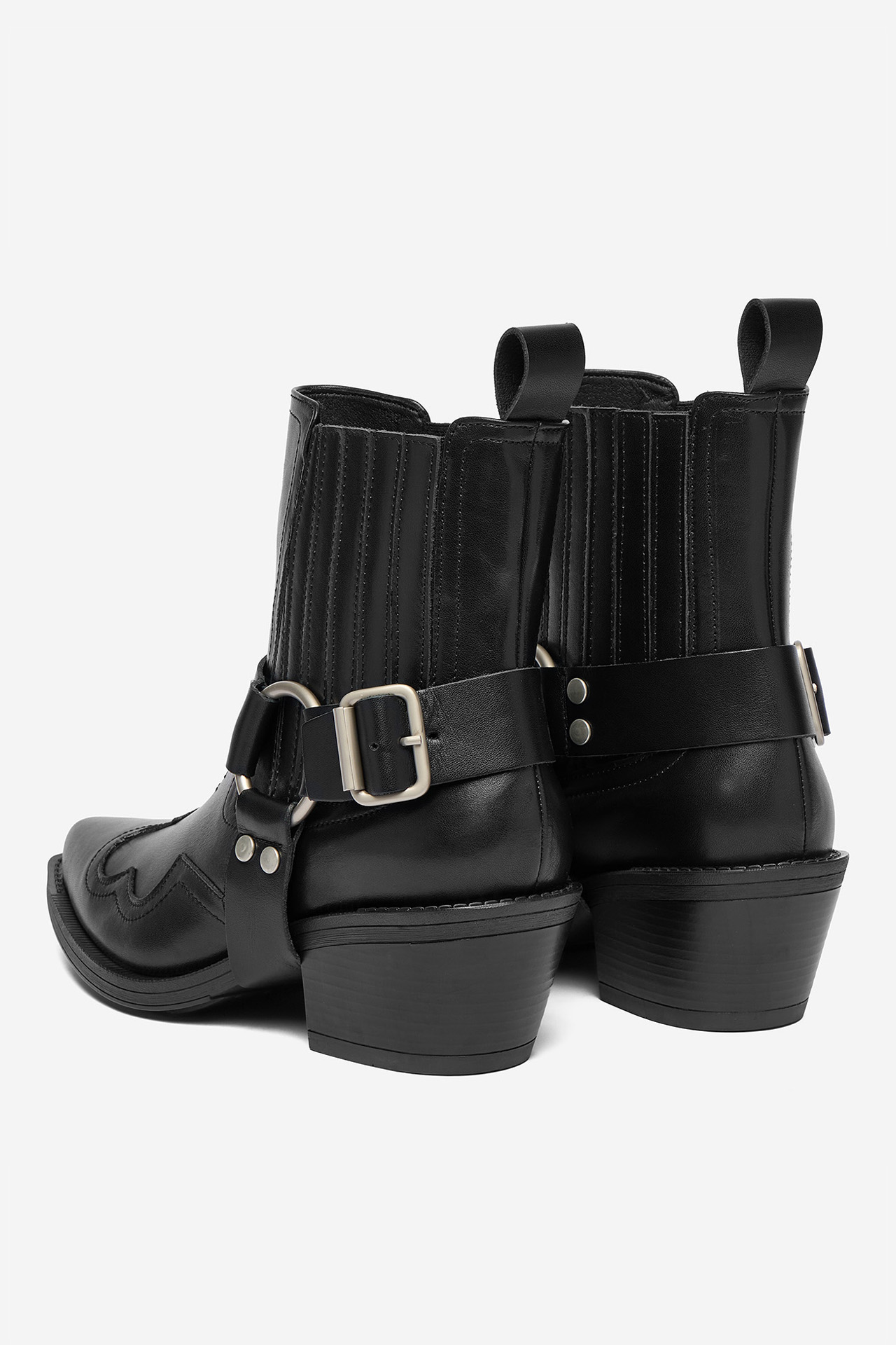 Kovbojská obuv Černá