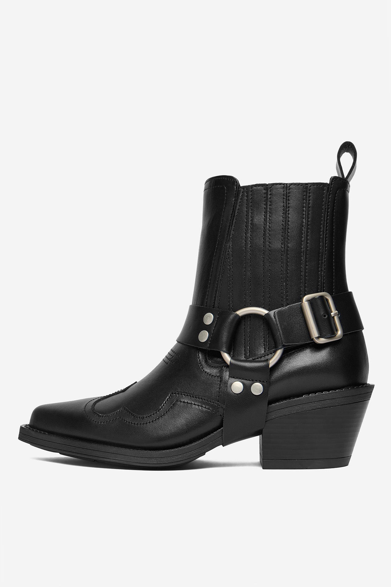 Kovbojská obuv Černá