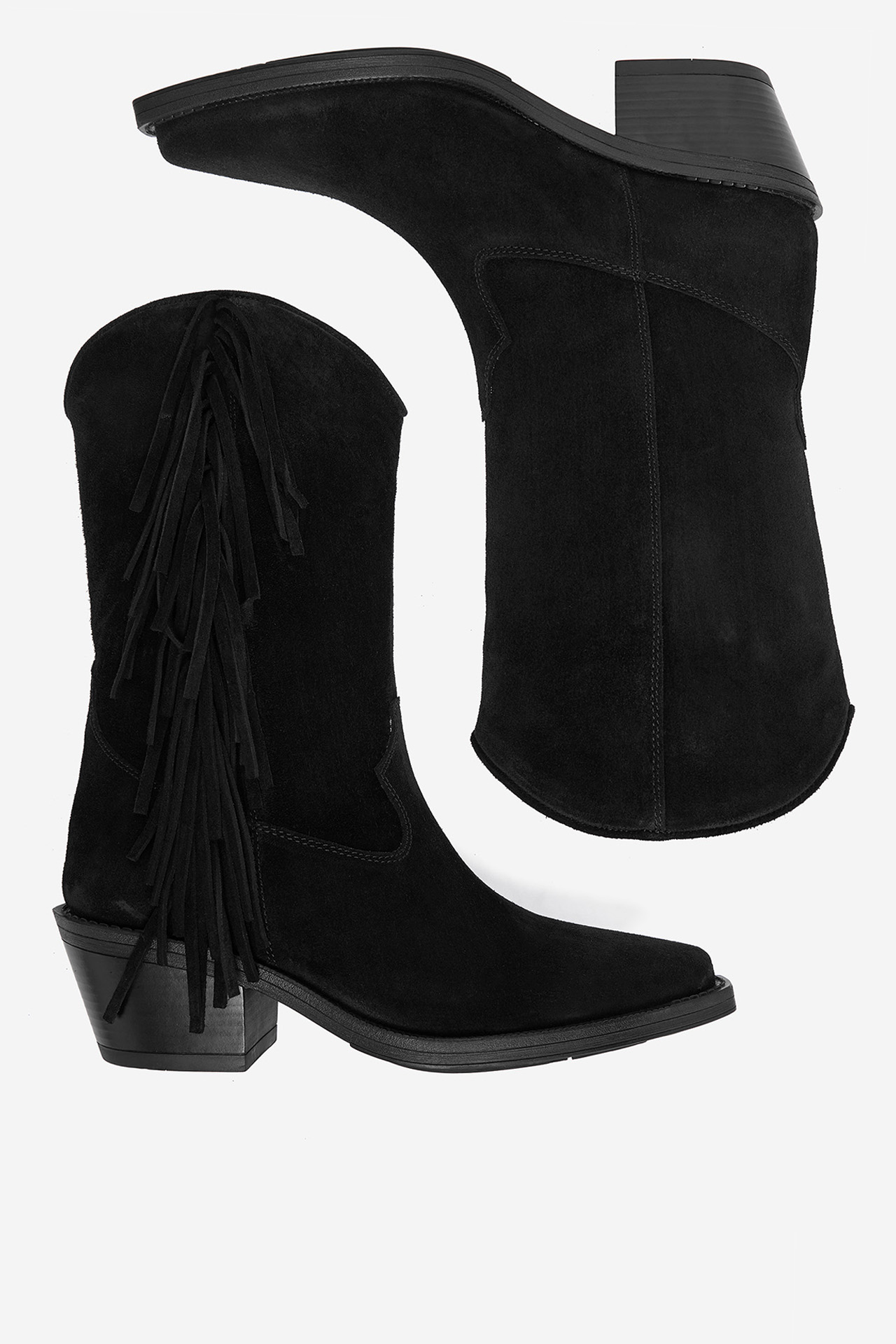 Kovbojská obuv Černá