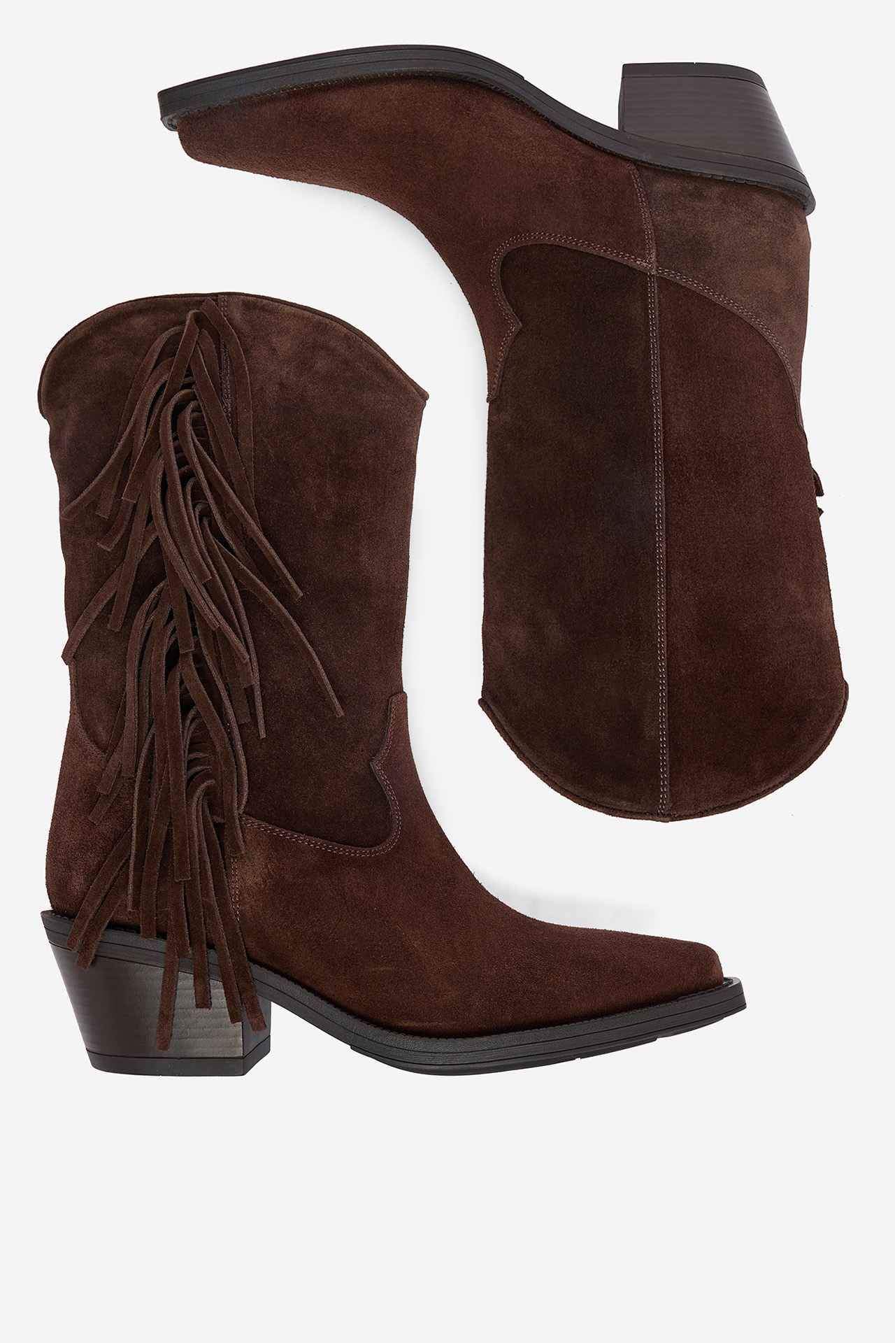 Kovbojská obuv Hnědá