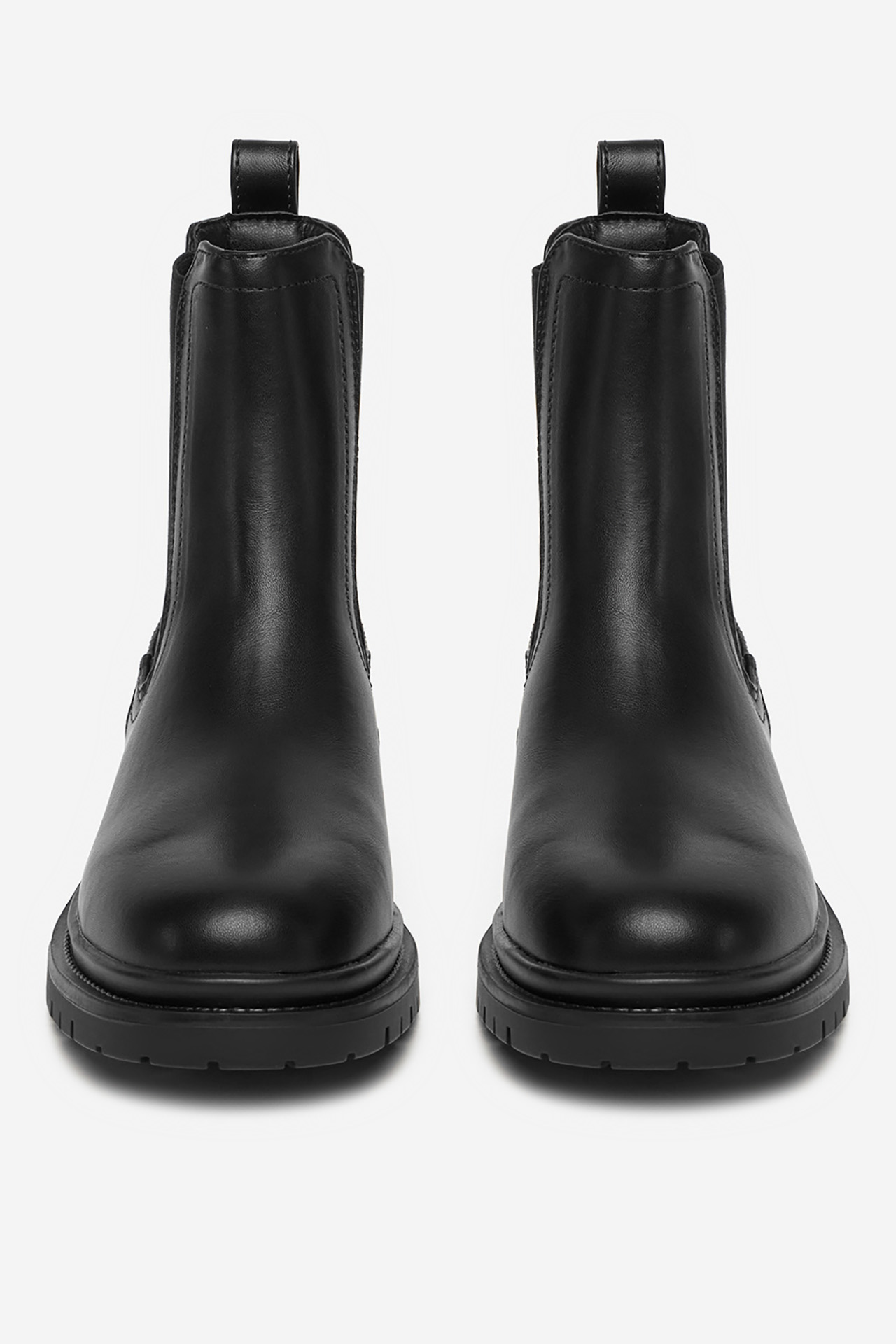 Kotníková obuv s elastickým prvkem Černá