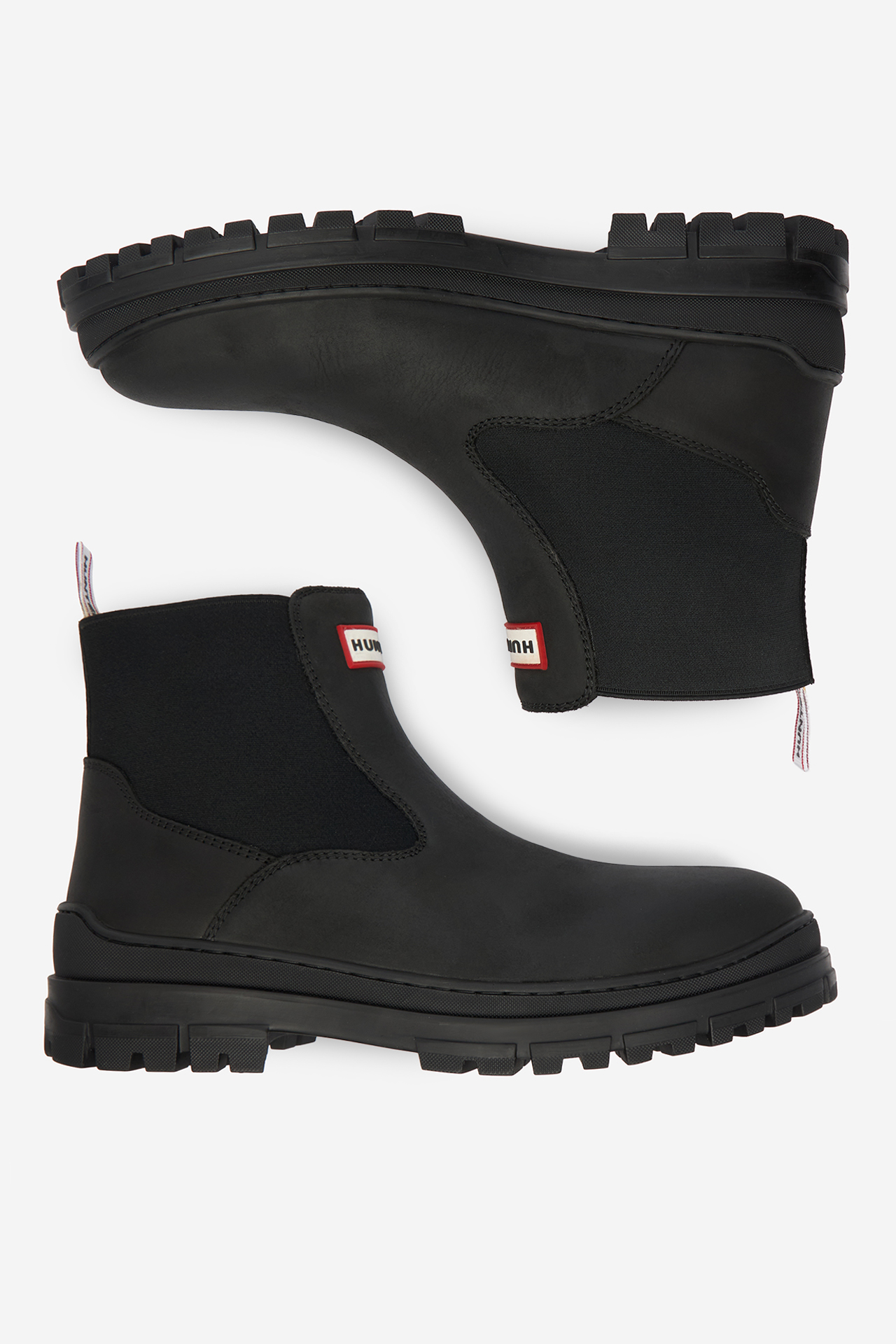 Kotníková obuv s elastickým prvkem Černá