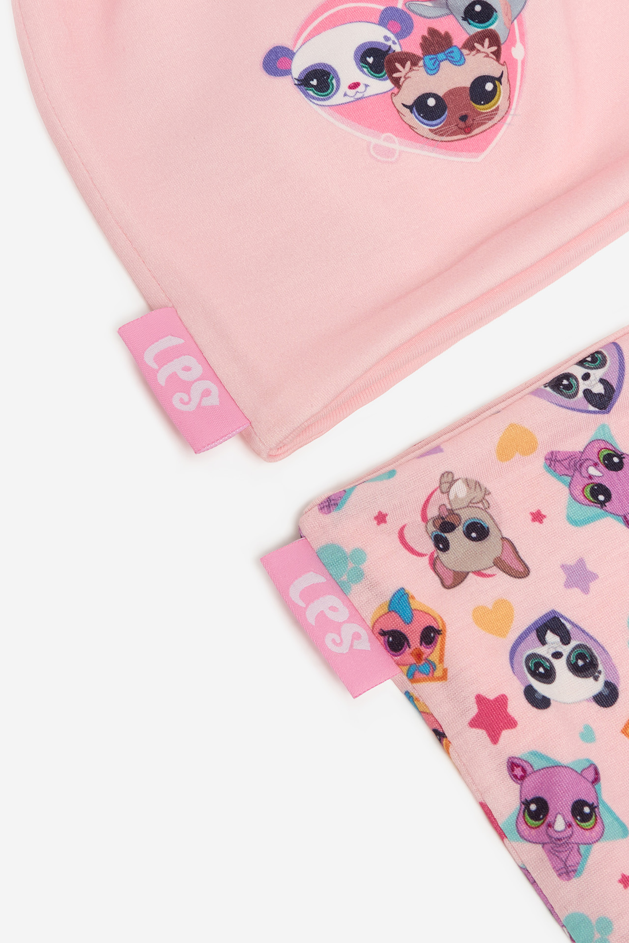 Komplet kapa in bandana Roza