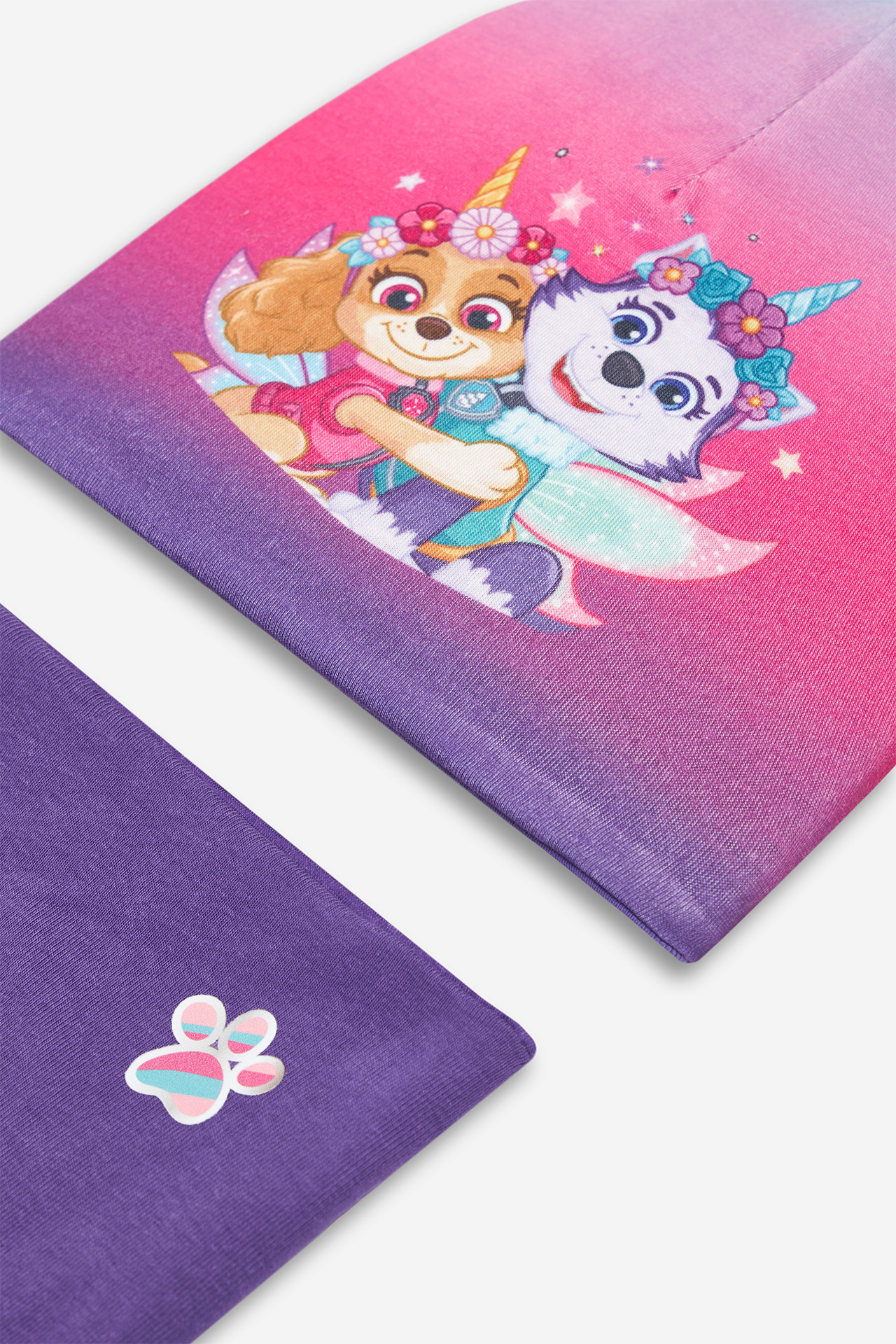 Set čepice a tunelová šála Fialová