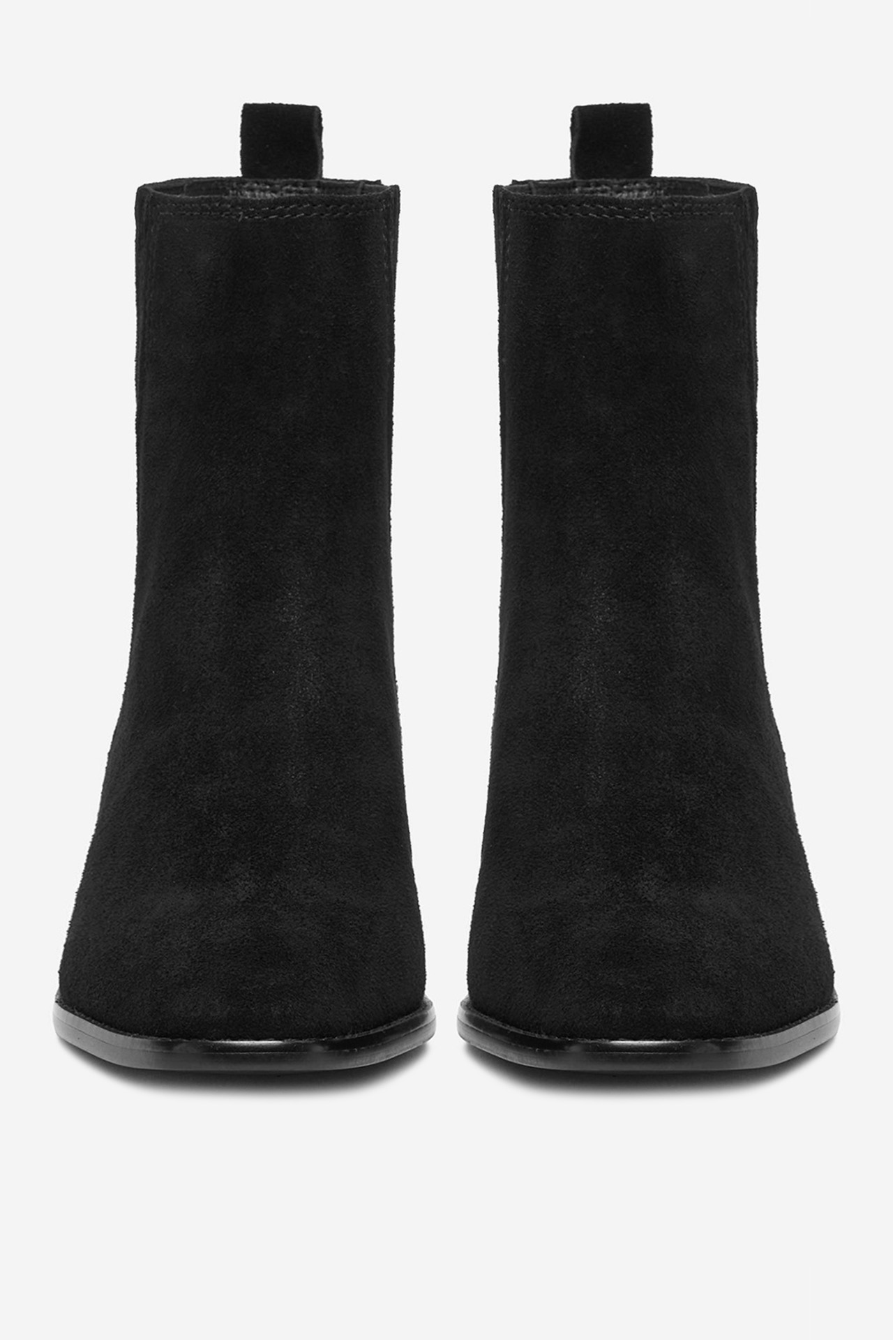 Kotníková obuv s elastickým prvkem Černá